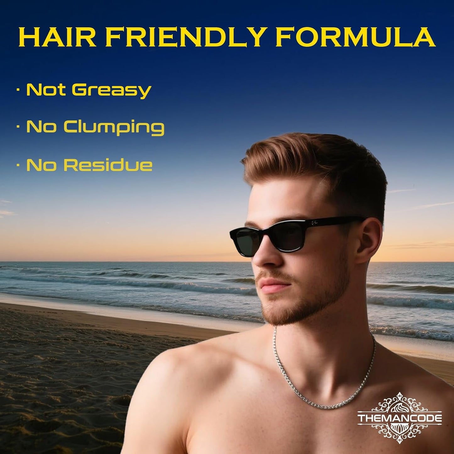 Texture Powder for Men, Lightweight Hair Styling Powder Adds Volume and Texture for a Natural Look, Best for Short to Medium Hair