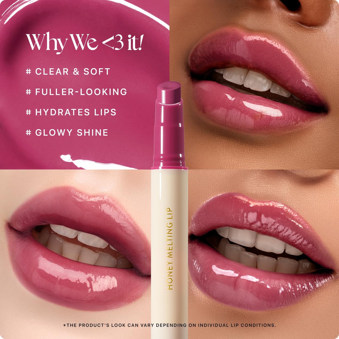 Nature Republic HONEY MELTING LIP (09 GRAPE) SOFT LIP STICK Hydrating Gloss, Moisturizing balms, Sheer tint, Shine & Nude, Glowy Finish, korean make up