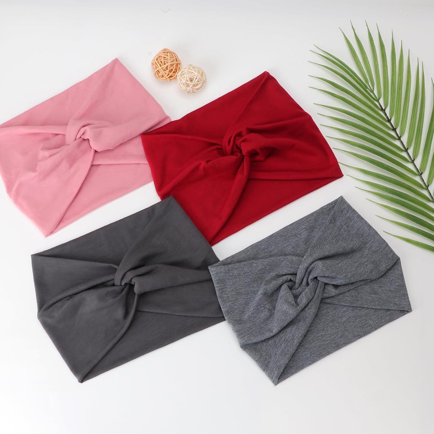 Extra Wide Headbands for Women Large Turban Headband Non Slip Boho Elastic Hairband Hair Twisted Knot Head Bands Accessories