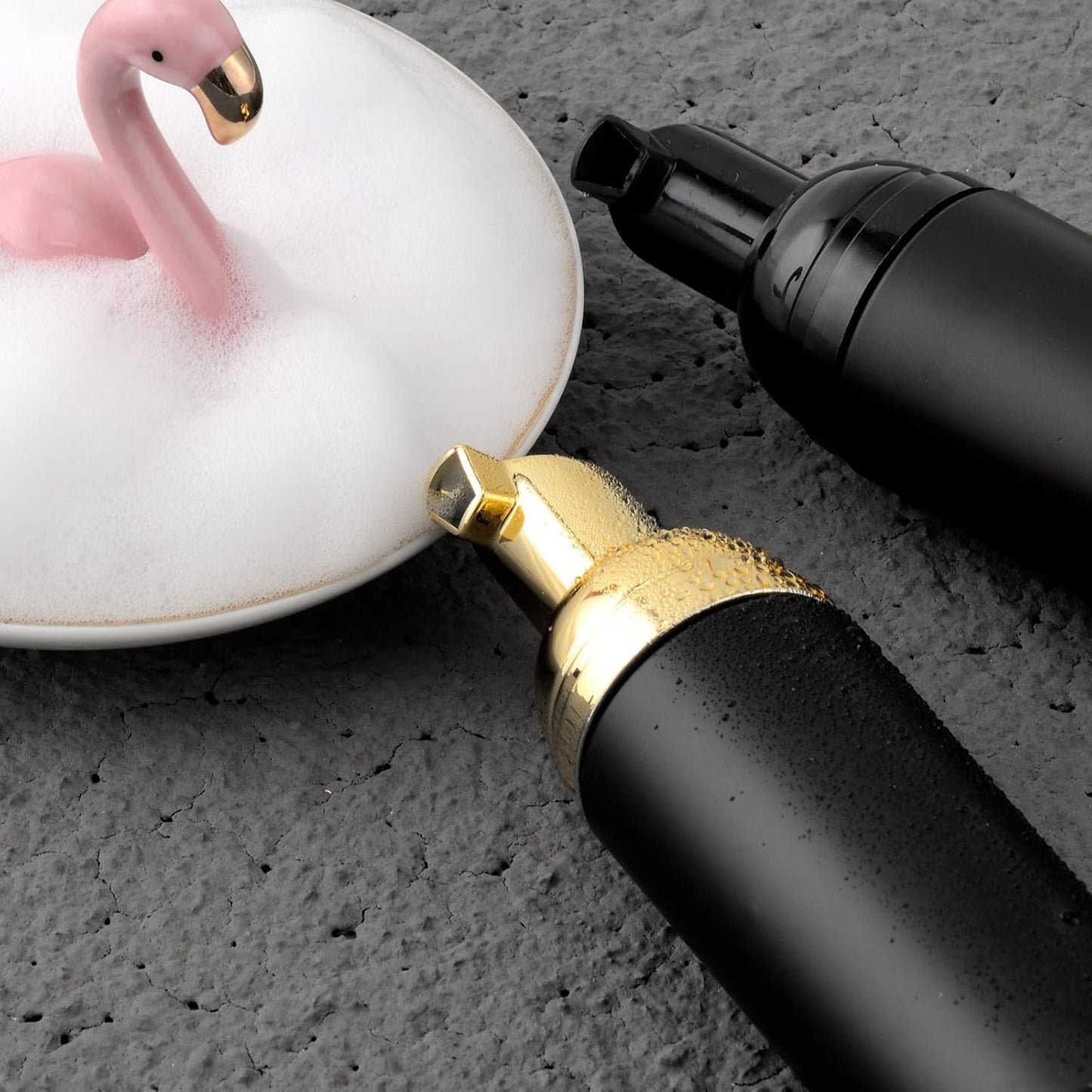 2 Oz Black Foam Soap Bottle Empty Travel Foaming Dispenser for Hand Soap,Lash Shampoo,Body Wash(12 PCS, Black Pump)