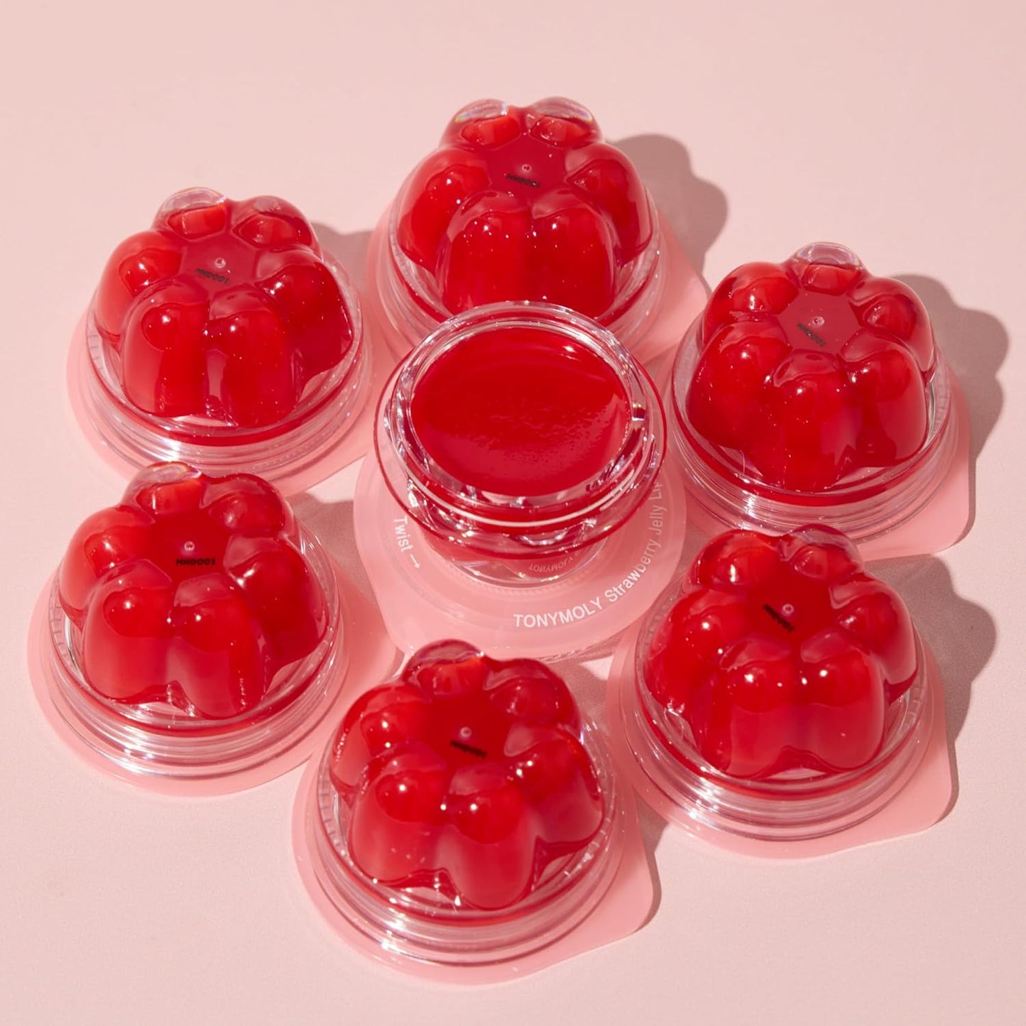 TONYMOLY Jelly Lip Melt – Strawberry Moisturizing & Hydrating Lip Balm Treatment – Nourishing, Non-Sticky, Sheer Red Glossy Finish, 0.31 oz