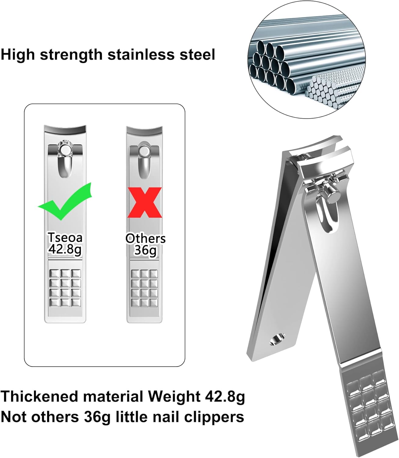 Manicure, Pedicure Kit, Nail Clippers, Professional Grooming Kit, Nail Tools with Luxurious Travel Case, Set of 12 … (nail clippers 12pcs)