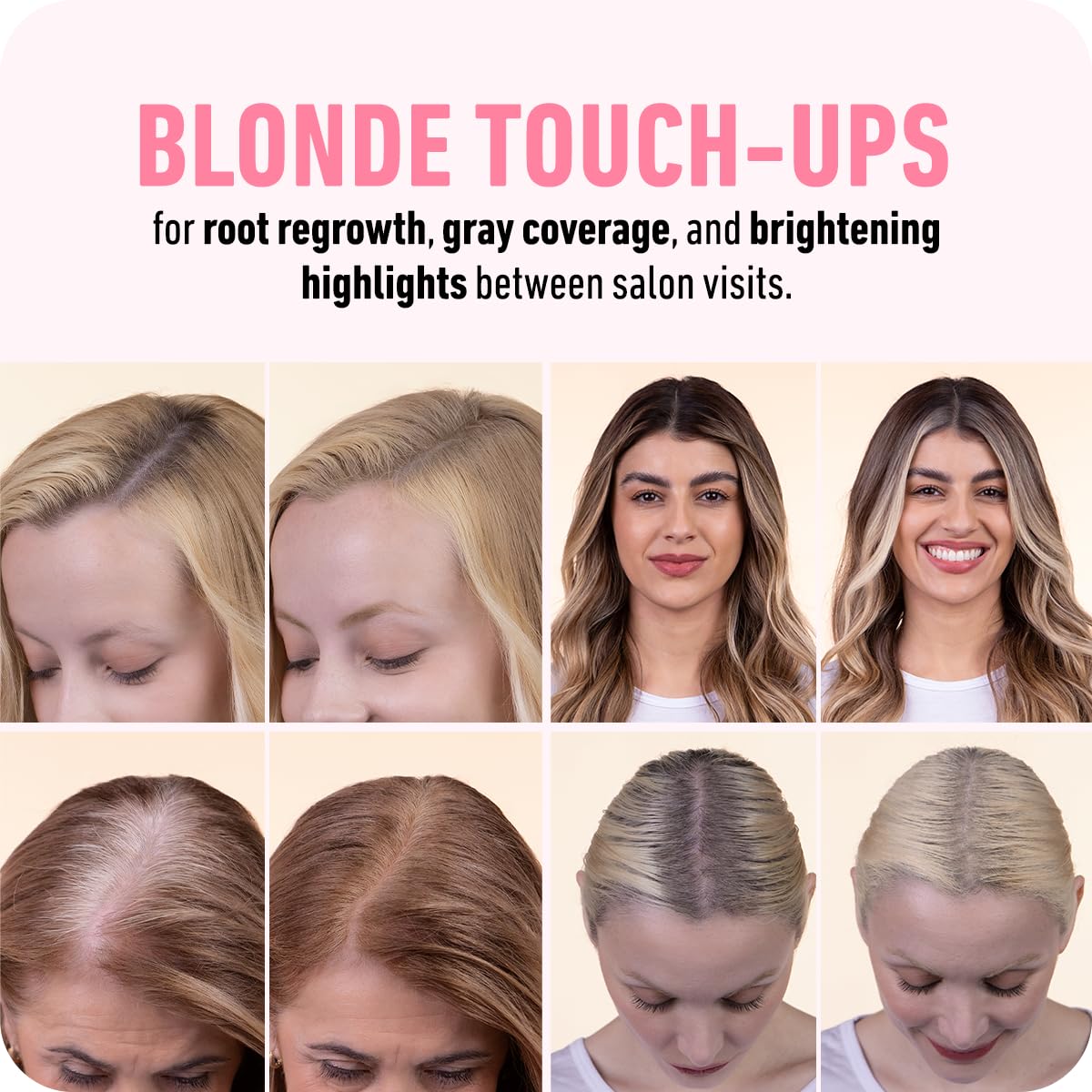 BOLDIFY Hairline Powder - Root Touch Up Hair Color for Gray Coverage - Bald Spot Concealing Hair Powder for Women & Men - 48-Hour Stain-Proof - Light Blonde