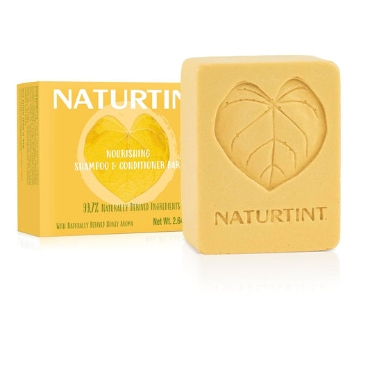Naturtint Shampoo & Conditioner Bar (Honey) - Naturally Derived Ingredients, Cruelty Free, All Hair Types, Travel Approved