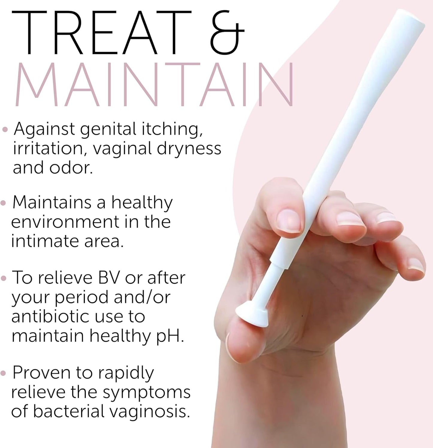 Bacterial Vaginosis Treatment | BV Treatment For Women | Boric Acid Suppositories For Women | Natural Homeopathic for Odor, Itching, Discharge, BV Imbalance | 12 Vaginal Suppositories
