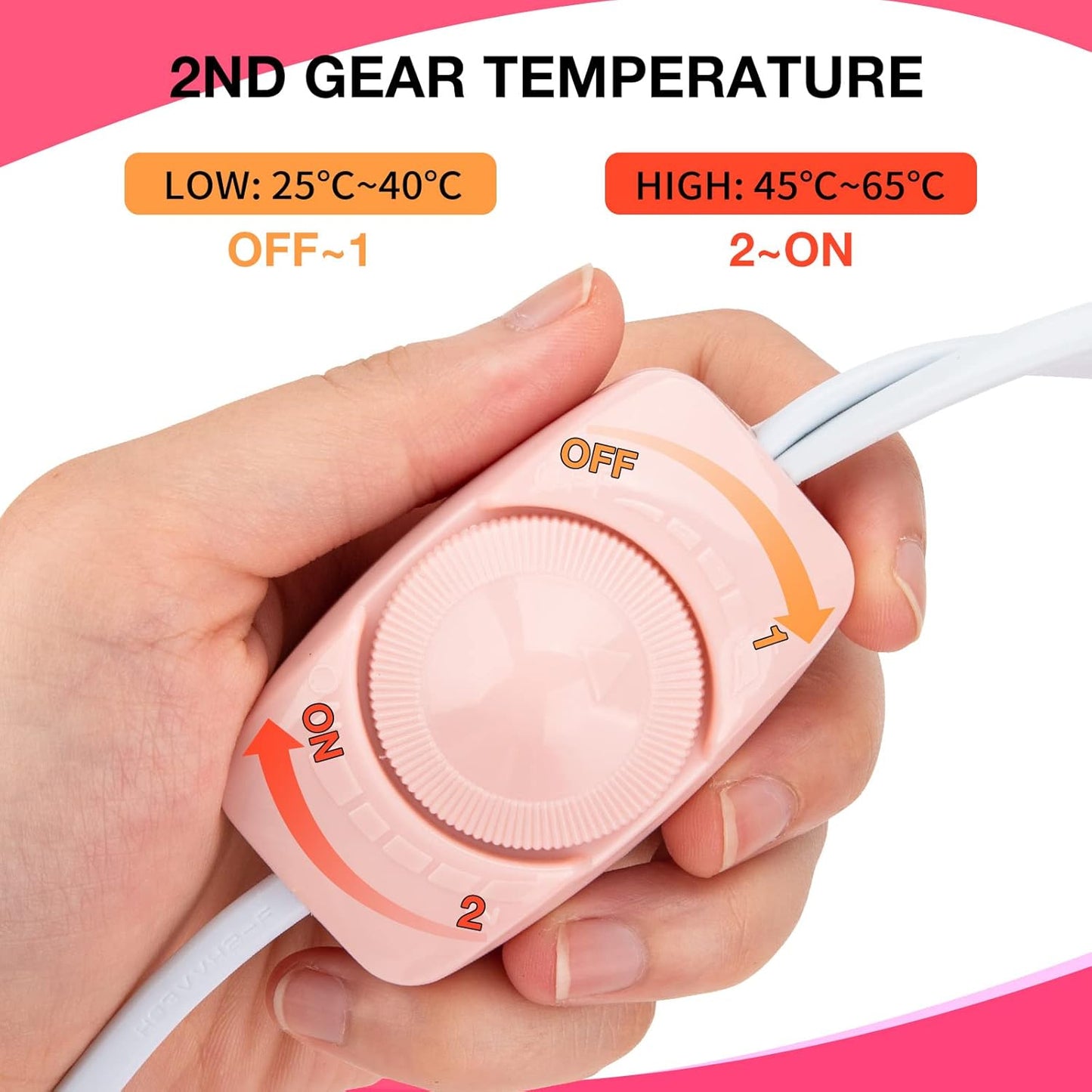 Noverlife Electric Heated Mittens Gloves for Paraffin Hand Wax Treatment, Nail Art Manicure Warmer Mittens, Beauty Therapy SPA Mitts for Women Beauty Treatment