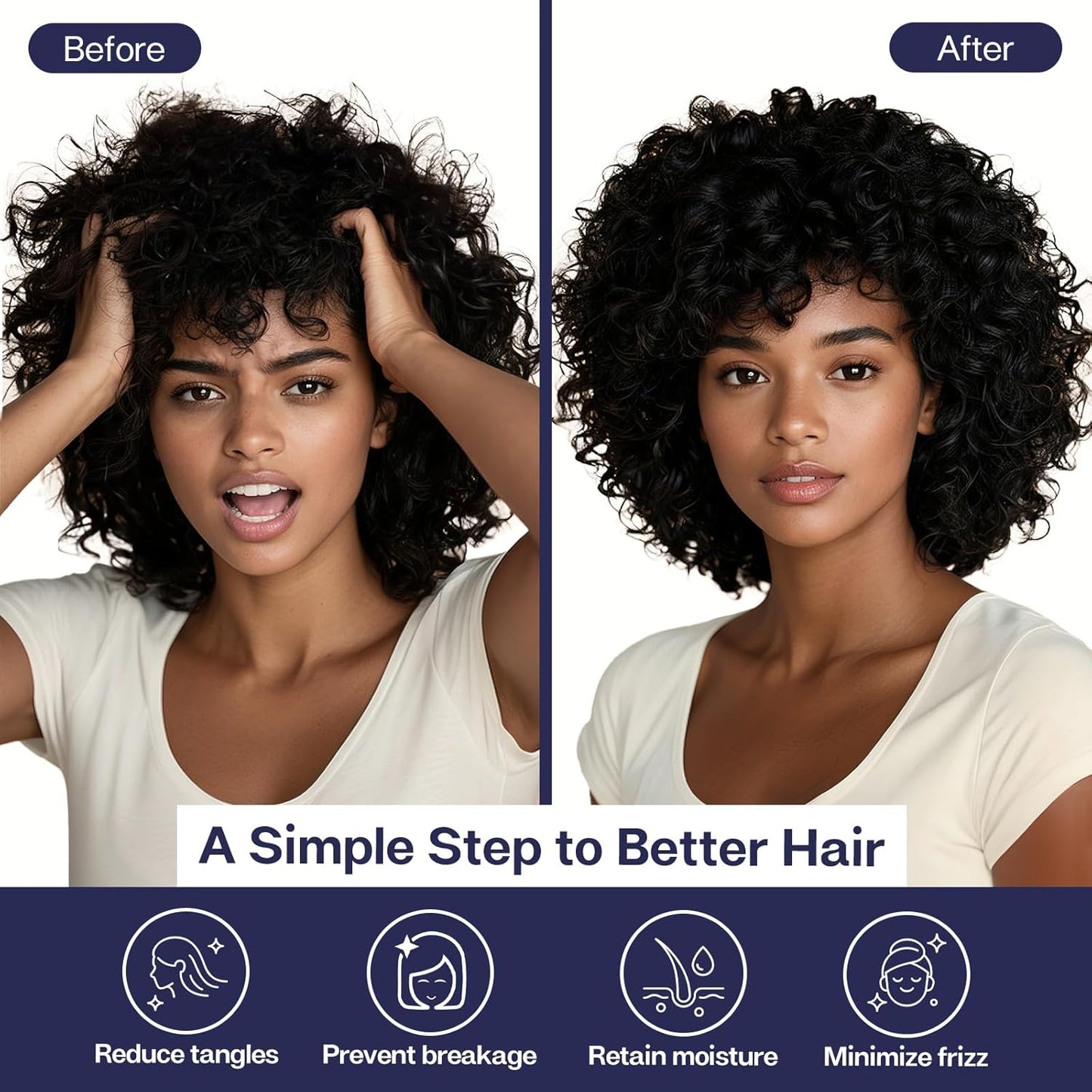 MR&HM Satin Pillowcase for Hair and Skin, Silk Satin Pillowcase 2 Pack, Queen Size Pillow Cases Set of 2, Silky Pillow Cover with Envelope Closure (20x30, Navy Blue)