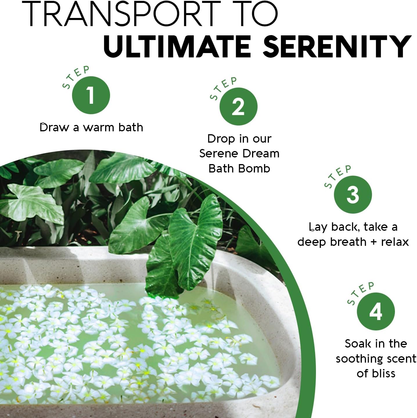 Nature's Beauty Eucalyptus & Tea Tree Bath Bomb Multi-Pack- Natural Hand Crafted, Non-Staining, Luxury Fizzy Spa Bomb, Sooth + Restore Skin, Made w/Coconut Oil & Witch Hazel, 5.5oz (4 Pack)