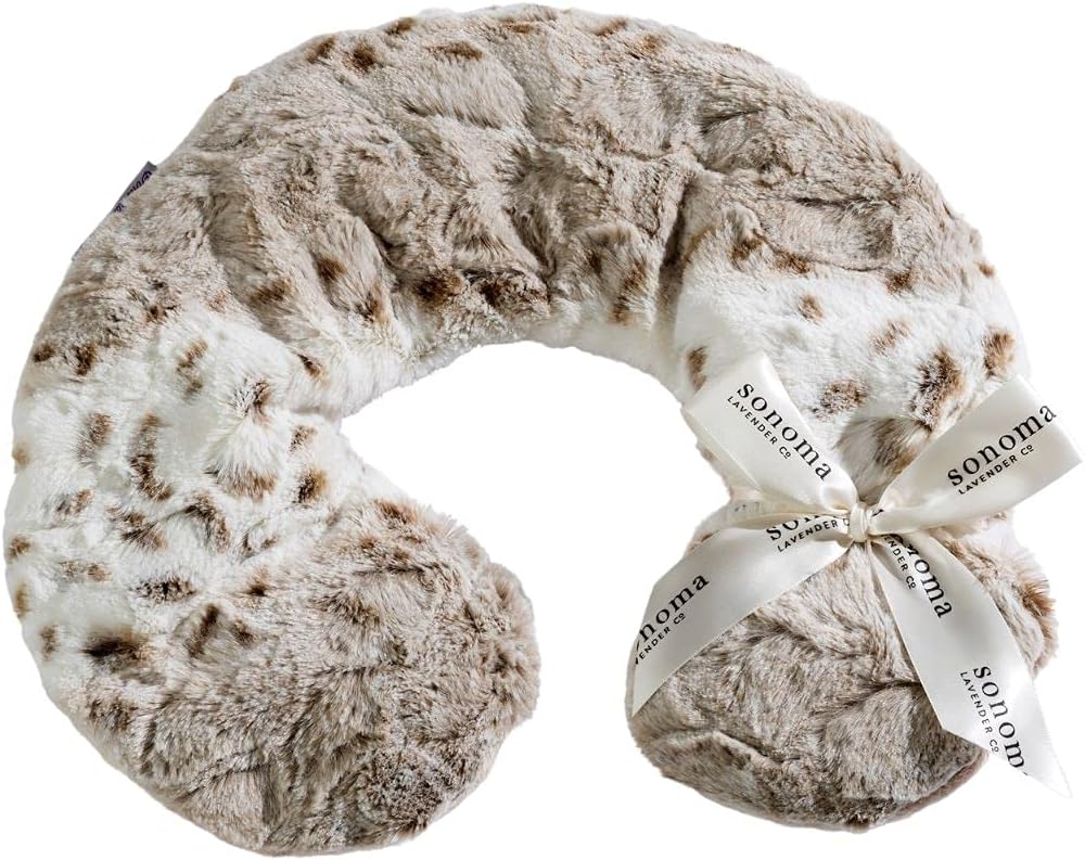 Sonoma Lavender Luxury Lavender Heatable/Chillable Neck Pillow, Microwaveable for Neck and Shoulders with Removable Washable Covers, Great for Relaxation and Pain Relief (Arctic Circle)