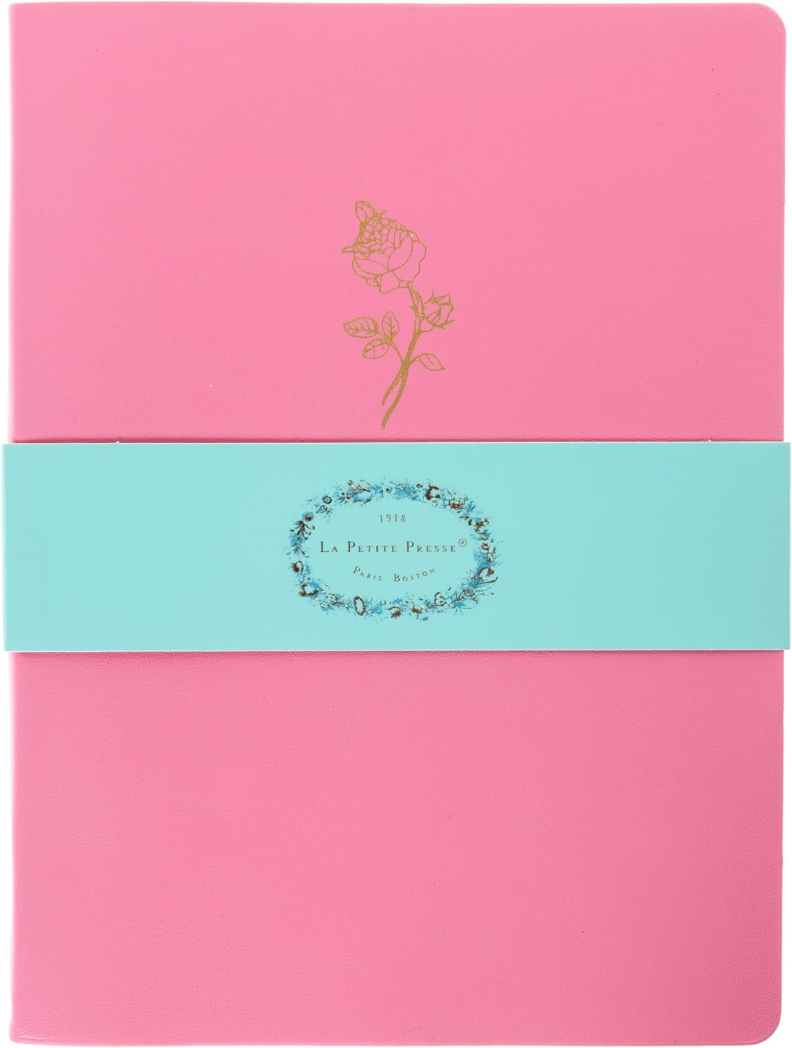 Graphique Rose Vegan Leather Journal, Diary Notebook for Writing, 192 Lined Pages, La Petite Press Collection, 6” x 8”