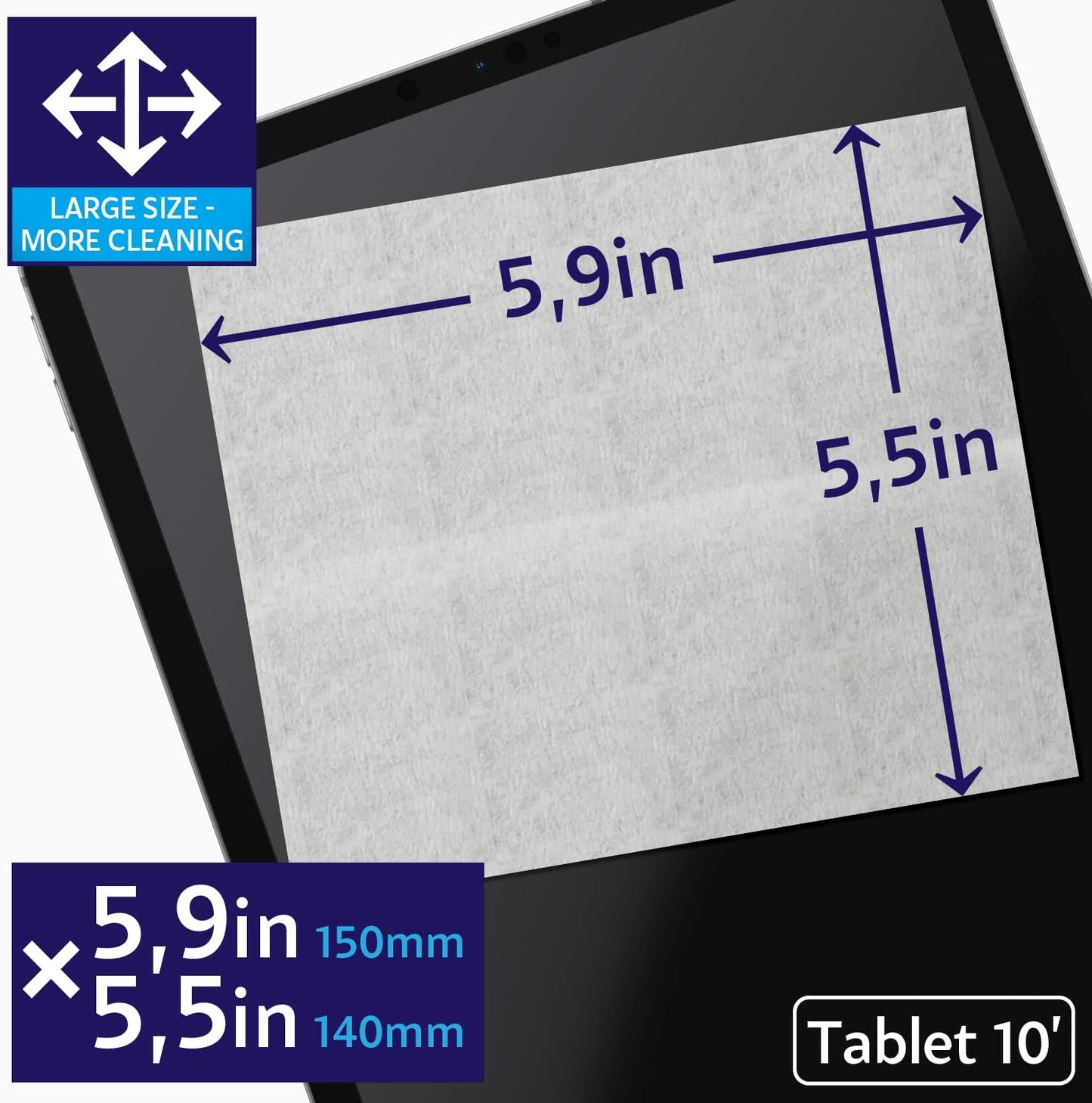 Glasses Wipes Lens Cleaner - Lens Wipes for Eyeglasses - 600 Pre-moistened Individually Wrapped Wipes for Eye Glasses, Electronics, Phone, Computer, Laptop Screen - Camera Lens Cleaner - Made in EU