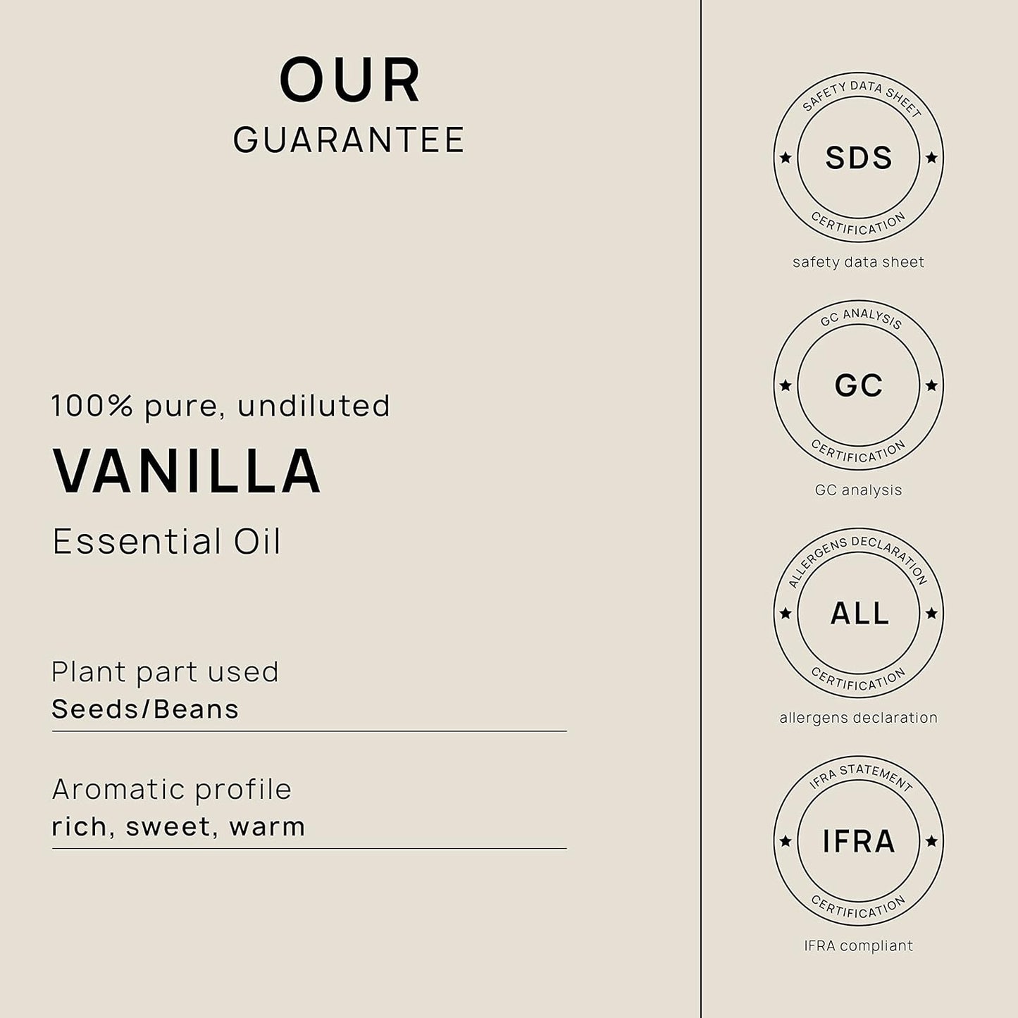 VINEVIDA Vanilla Oleoresin Essential Oil 16 oz - Undiluted Vanilla Oil 16 oz - Vanilla Candle Oil Scent - DIY Candle Scents for Candlemaking - Bulk Essential Oil for Soap Making Safe for Skin