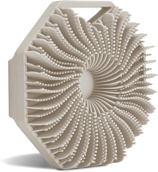 Sud Scrub® Antimicrobial Silicone Body Scrubber, Exfoliating Body Scrubber for Sensitive Skin, Eco Friendly Shower Scrubber for Body, Silicone Body Brush for Showering, Clay