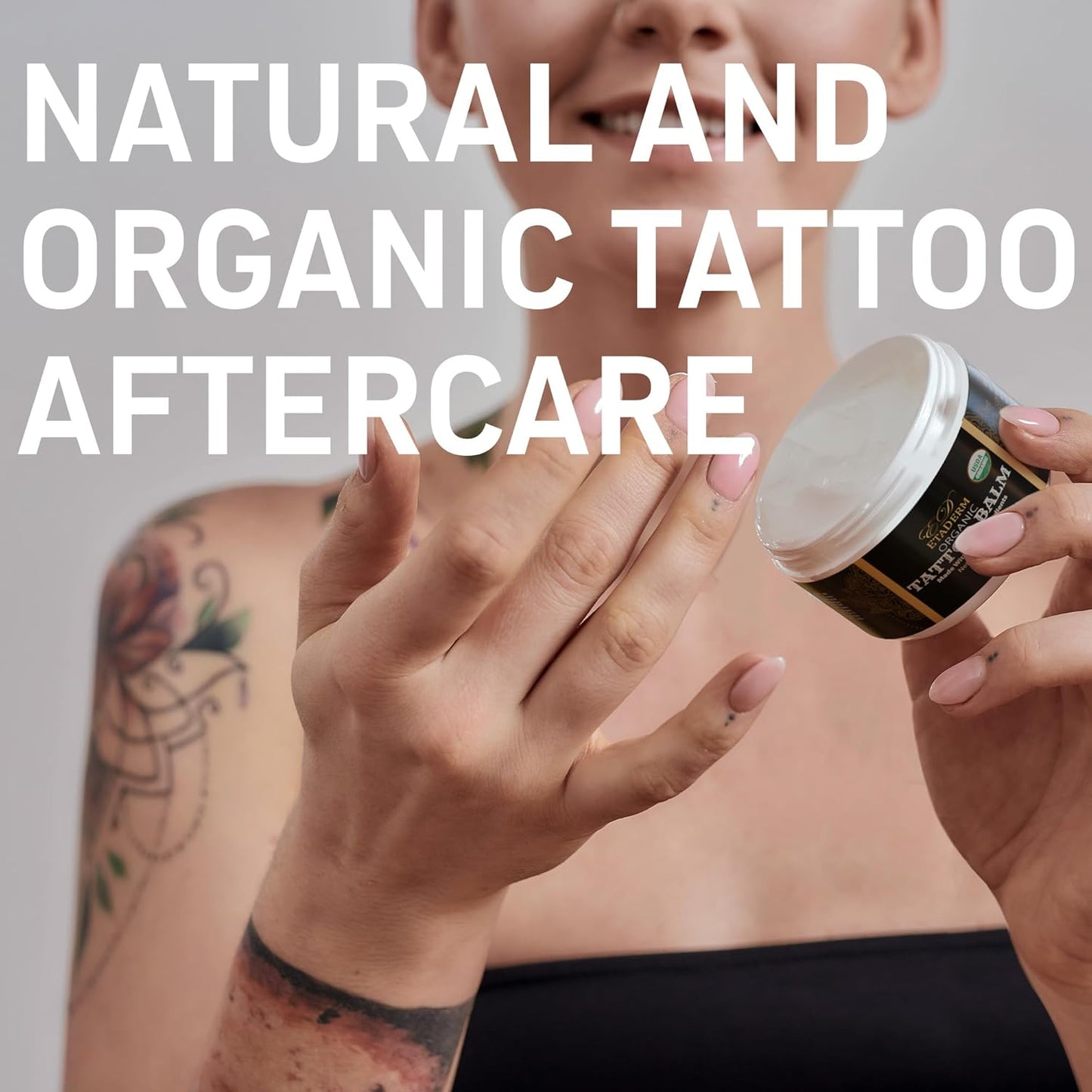 Tattoo Balm - Tattoo Aftercare Balm for Hydration, Moisturizer, Soften and Condition the Skin - Tattoo Lotion with Sunflower Seed Oil
