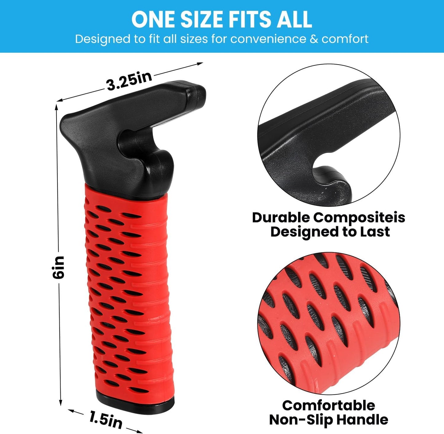 Car Door Handle for Elderly, Car Handle Assist Support Handle, Portable Mobility Aids for Getting Out of Car, Auto Grab Cane for Seniors and Handicapped, 2 Pack