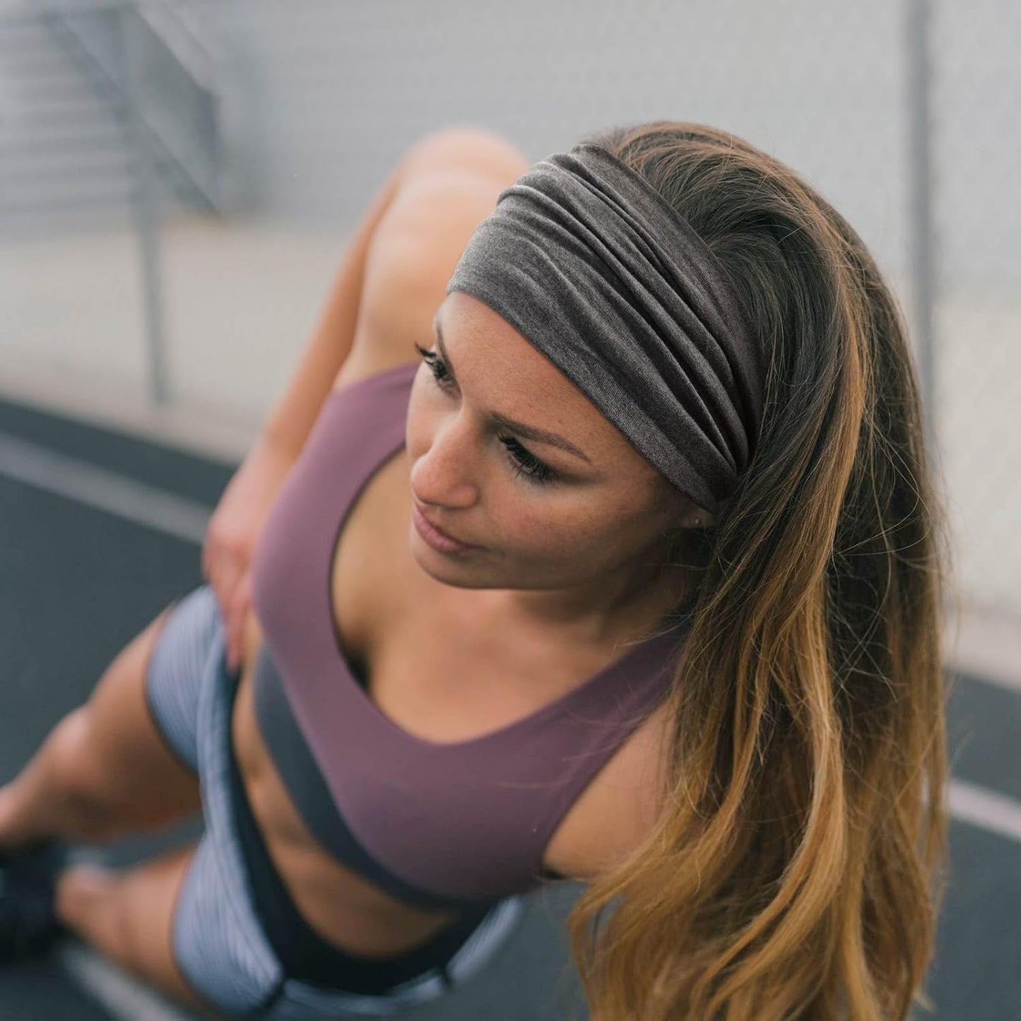 Wide Headbands for Women Knotted No Slip Head Bands Soft Turban Headband Hair Accessories Boho African Solid Color Head Wraps for Women Yoga Workout Pack of 6