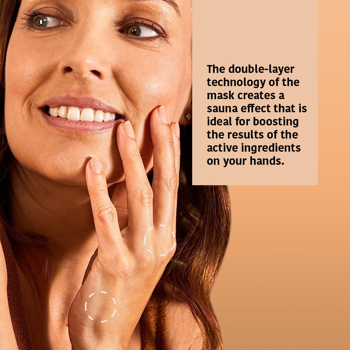 IROHA NATURE Repairing Hand Mask Gloves | 4 Pairs | Peach & Shea Butter | Hydration & Repair for Damaged & Cracked Hands | Vegan & 93% Natural Ingredients