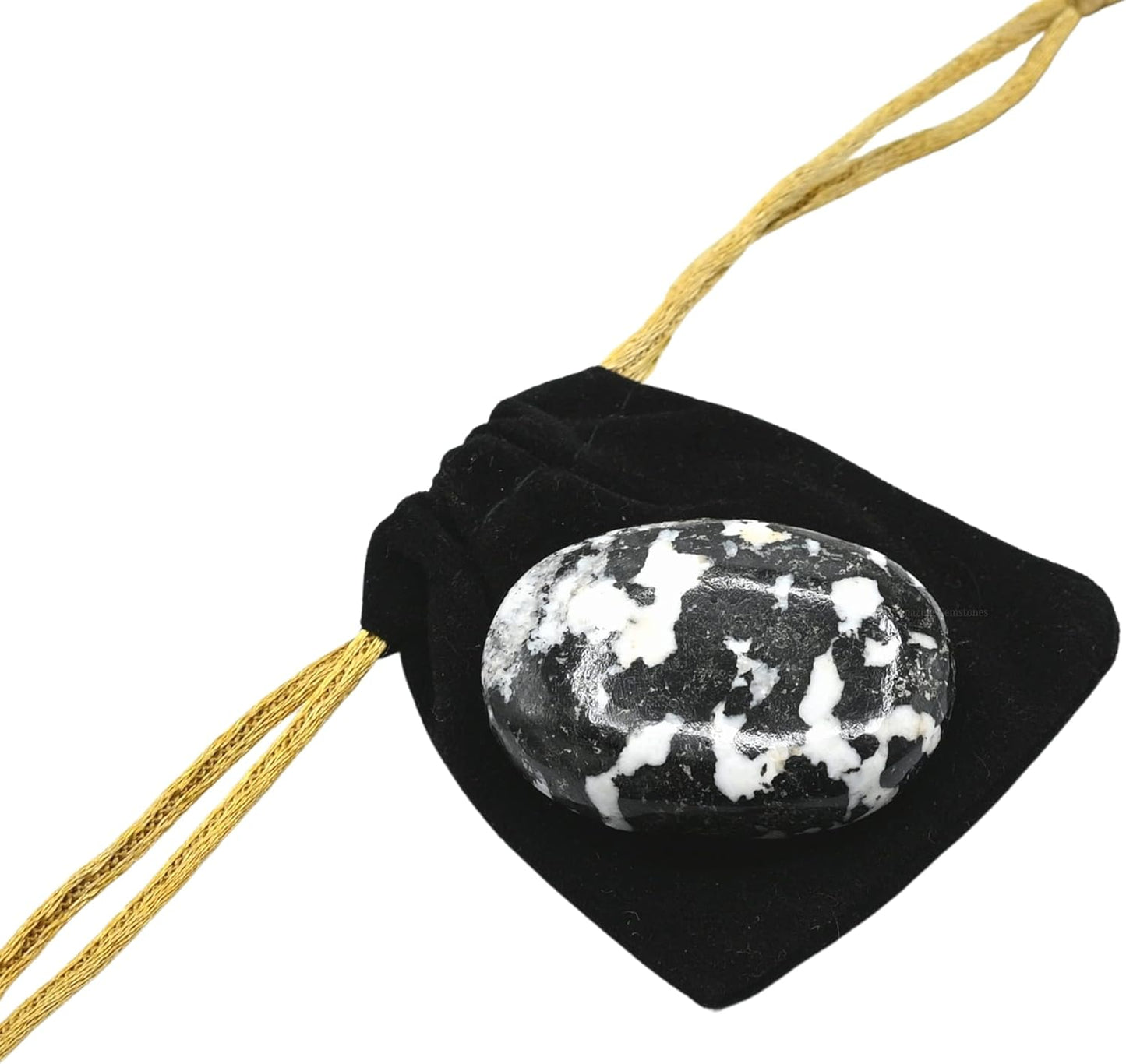 Amazing Gemstone Black and White Tourmaline Crystals and Healing Stones - Large Palm Stone Crystals Piedra - Crystal for Good Luck, Positive Energy, Meditation - Unique Stocking Stuffers, Gifts Women