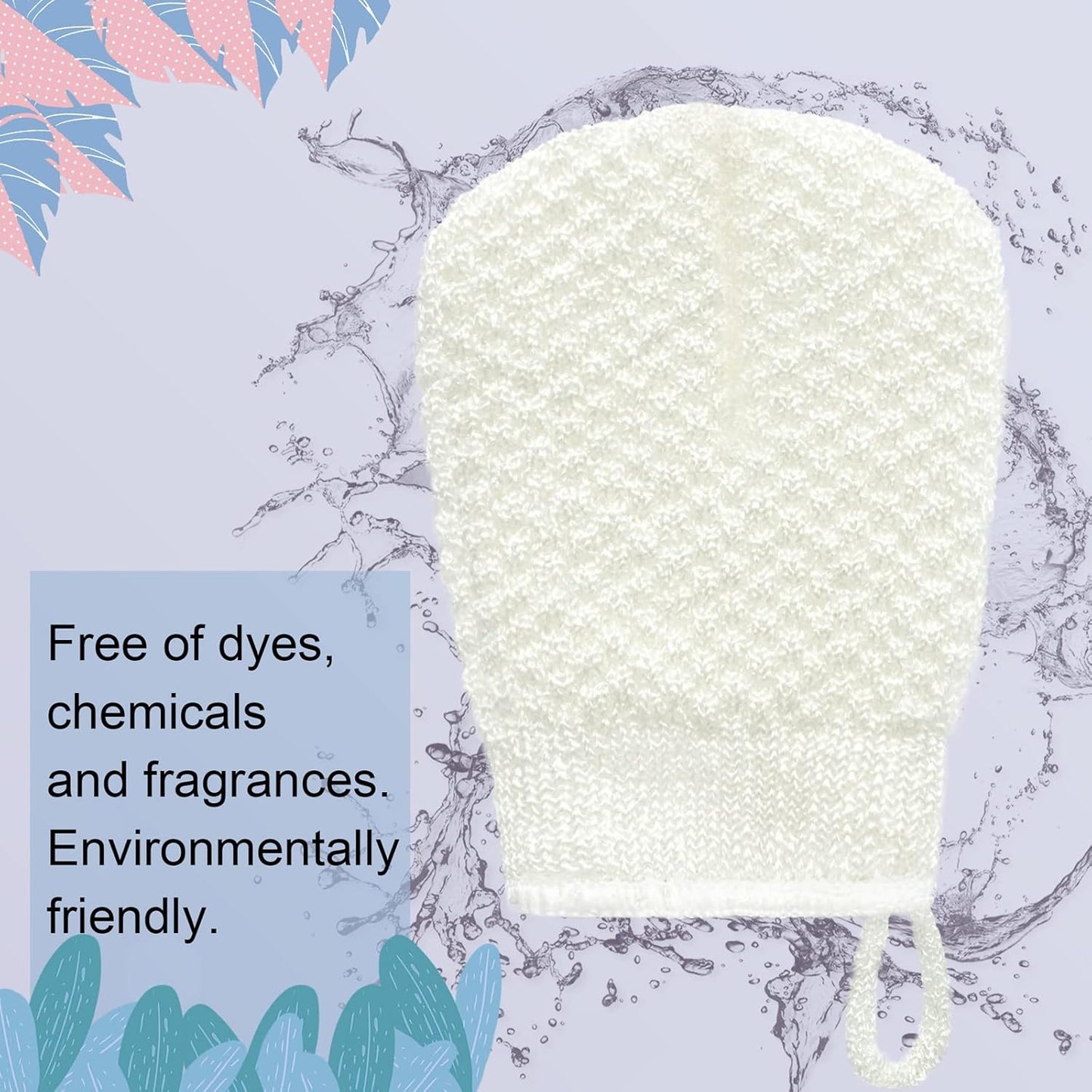 MIG4U 3 PCS Exfoliating Facial Scrubber Mitt, Face Cleanser Wash Mittens Exfoliator for Men & Women Dead Skin Cleaning Gloves