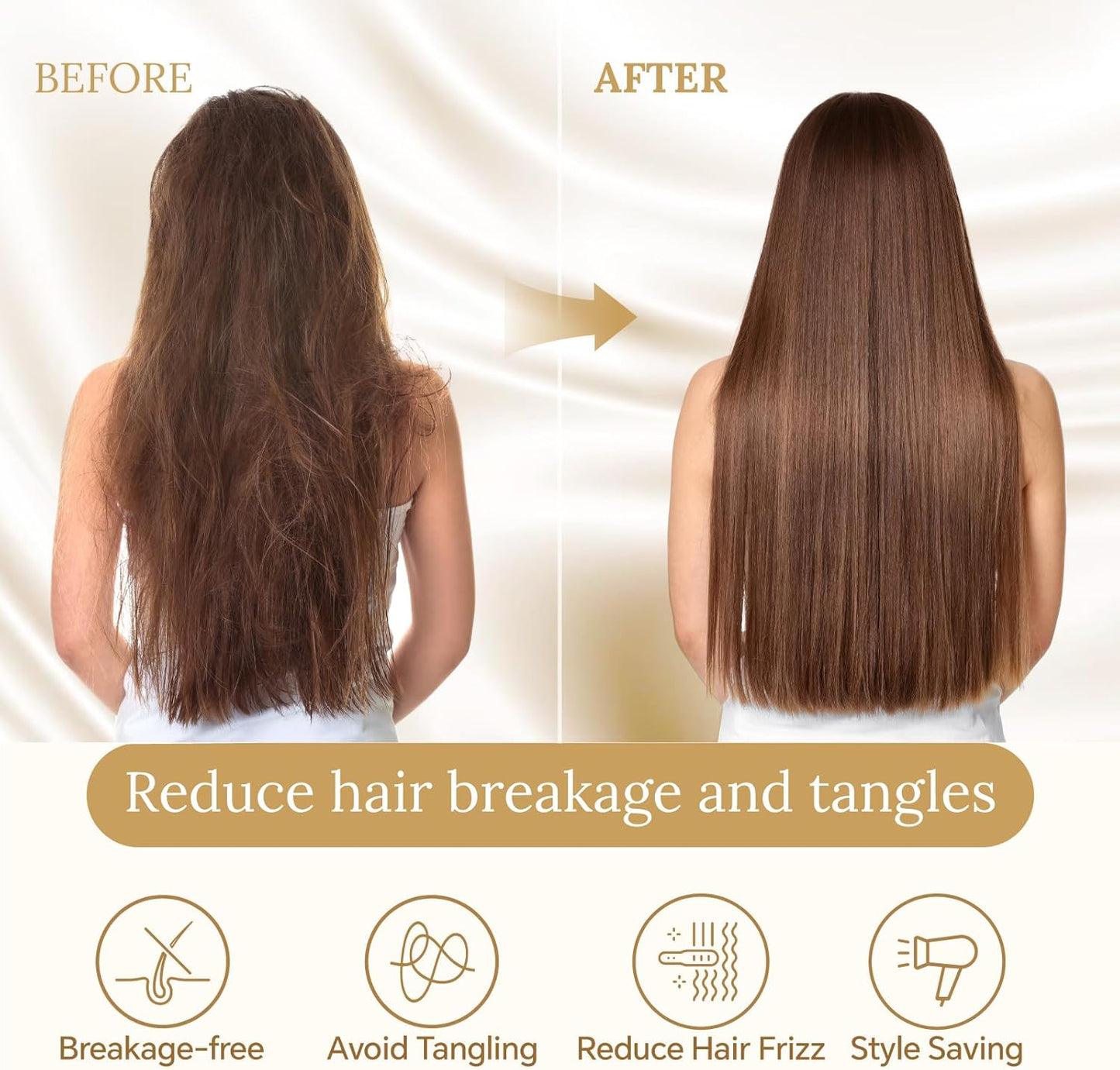 INFIIXSO Body Pillow Cover with Zipper, Luxury Mulberry Silk Body Pillow Case 20x54 Inches, Ultra Smooth and Soft Cooling Long Pillowcase, Gift for Women, Men(Orange)