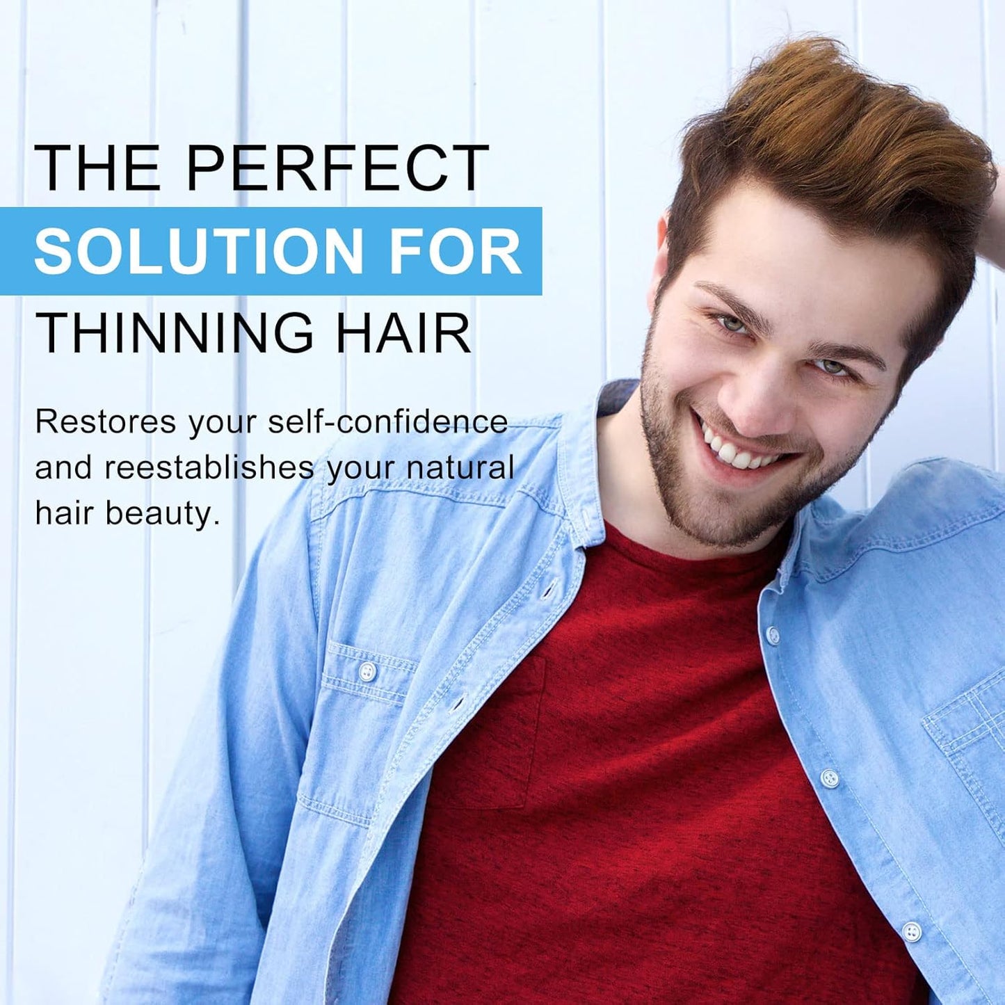 Hair Building Fibers for Thinning Hair with Spray Applicator Pump Nozzle, Natural Keratin & Undetectable, Instantly Fuller, Thicker Look, Conceals Hair Loss in Seconds, Hair Powder for Women & Men