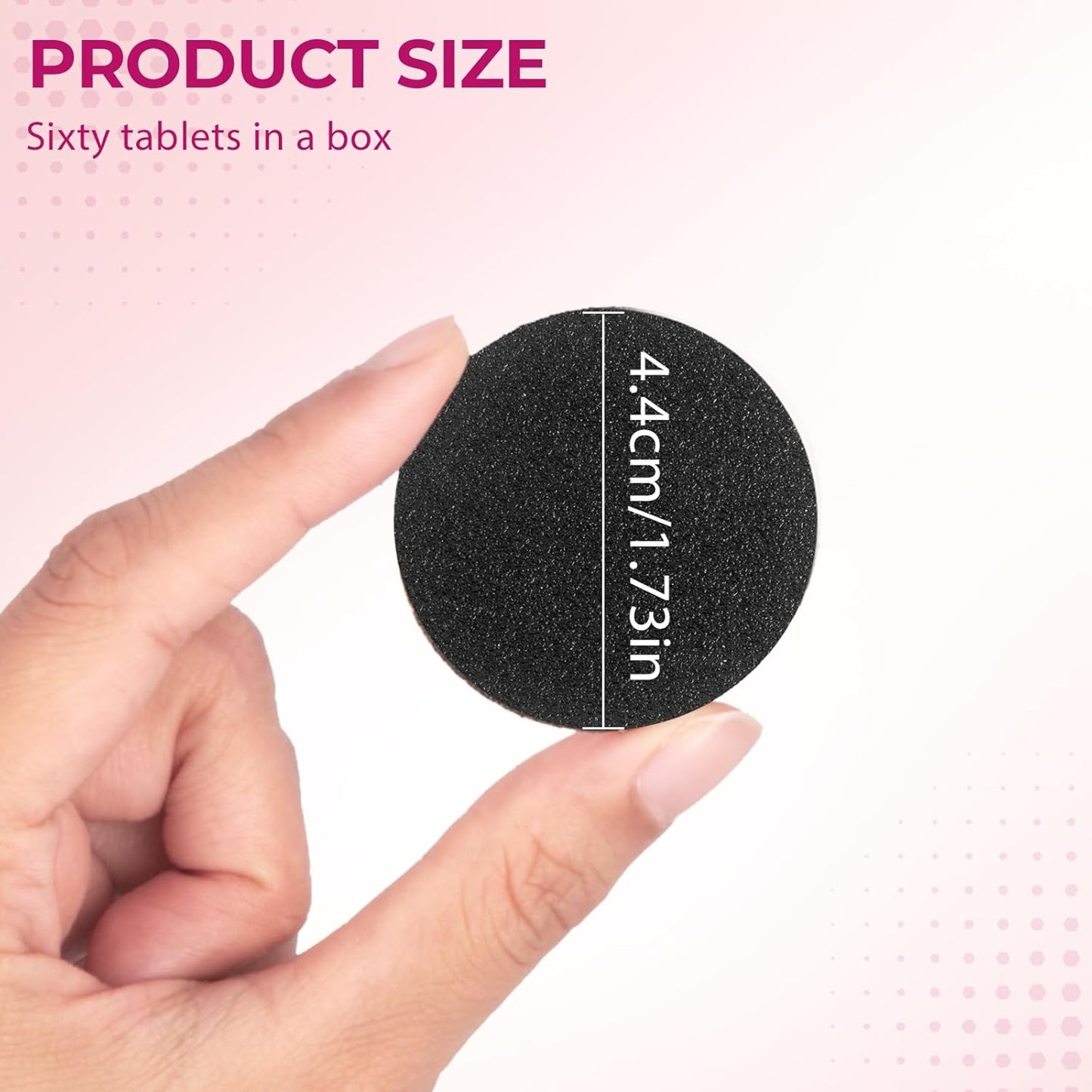 krofaue 60 PCS Replaceable Sandpaper Discs - 80 & 100 Grit Pad Refills for Electric Foot File Callus Remover - Dead Skin and Calluses Removal