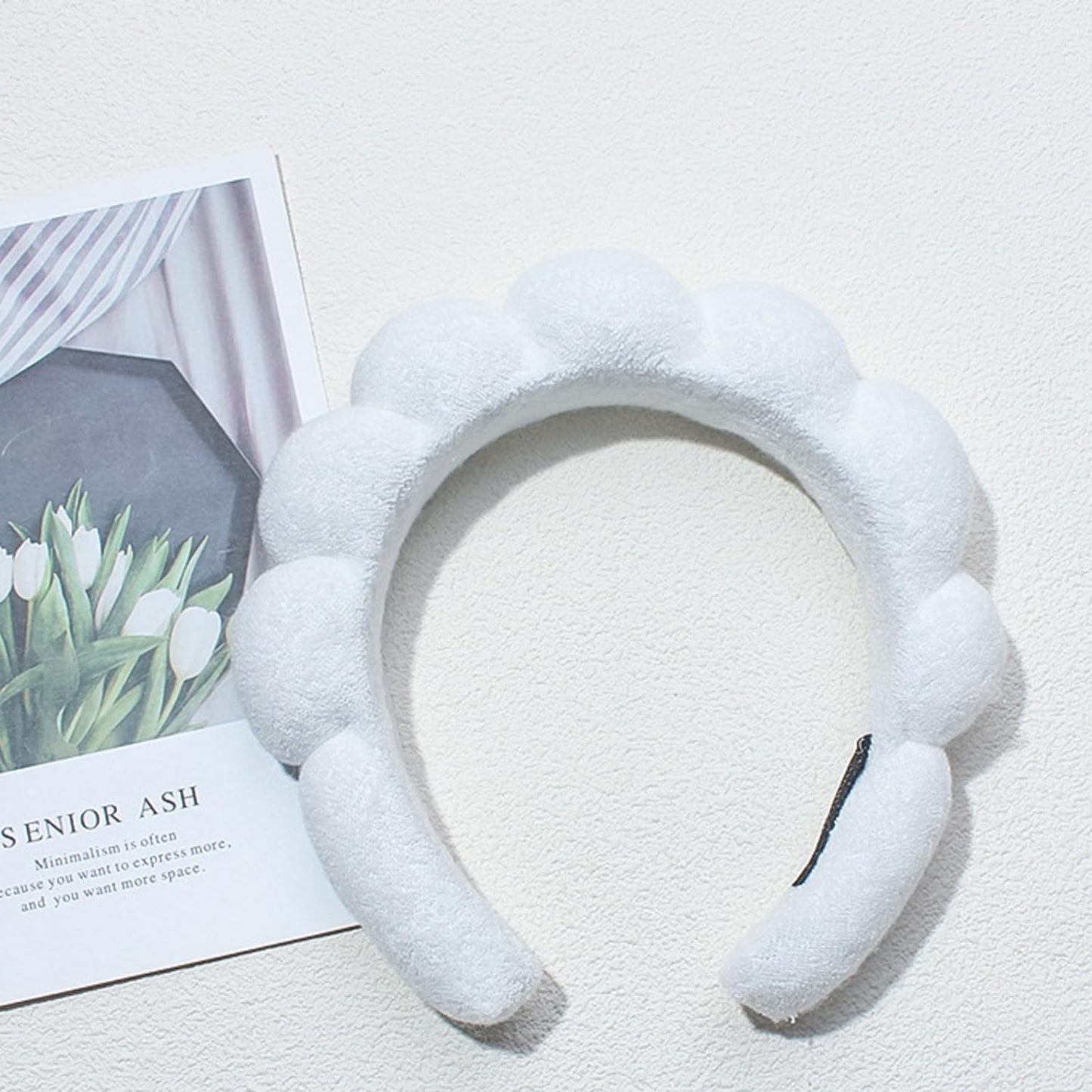 Spa Headbands for Washing Face Makeup Skin Care Headband Women Bubble Facial Beauty Headbands Puffy Shower Towel Band Hair Headband