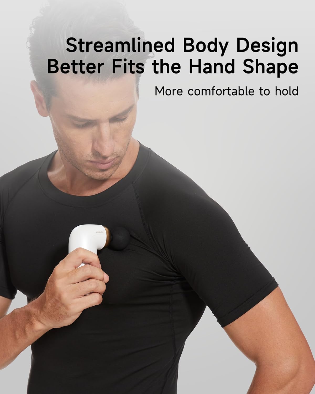 A1 Super Mini Massage Gun, Percussion Deep Tissues Muscle Massager, Compact Sports Travel Massage Gun, Portable Handheld Massager for Office Gifts for Him/Her, Home, Athletes(White)