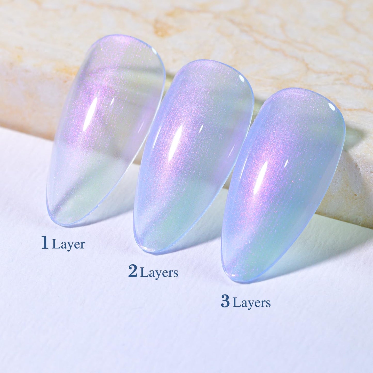 Double Rhythm Jelly Sheer Gel Nail Polish Set of 6 Colors Baby Light Pastel Milky UV Nail Polish Starter Kit Art DIY Salon Home (Mermaid White Pink Blue Green Yellow Purple-Kit8)