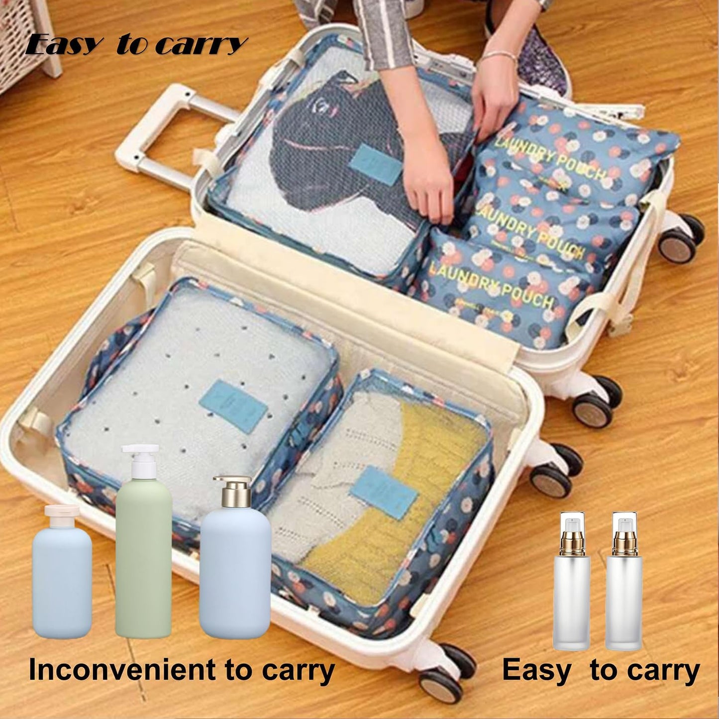 3Pcs Frosted Glass Lotion Pump Bottles Refillable Comestic Bottles Empty Travel Containers 60ml/20z with Pump Dispensers For Makeup Cream Emulsion Lotion Essential Oils