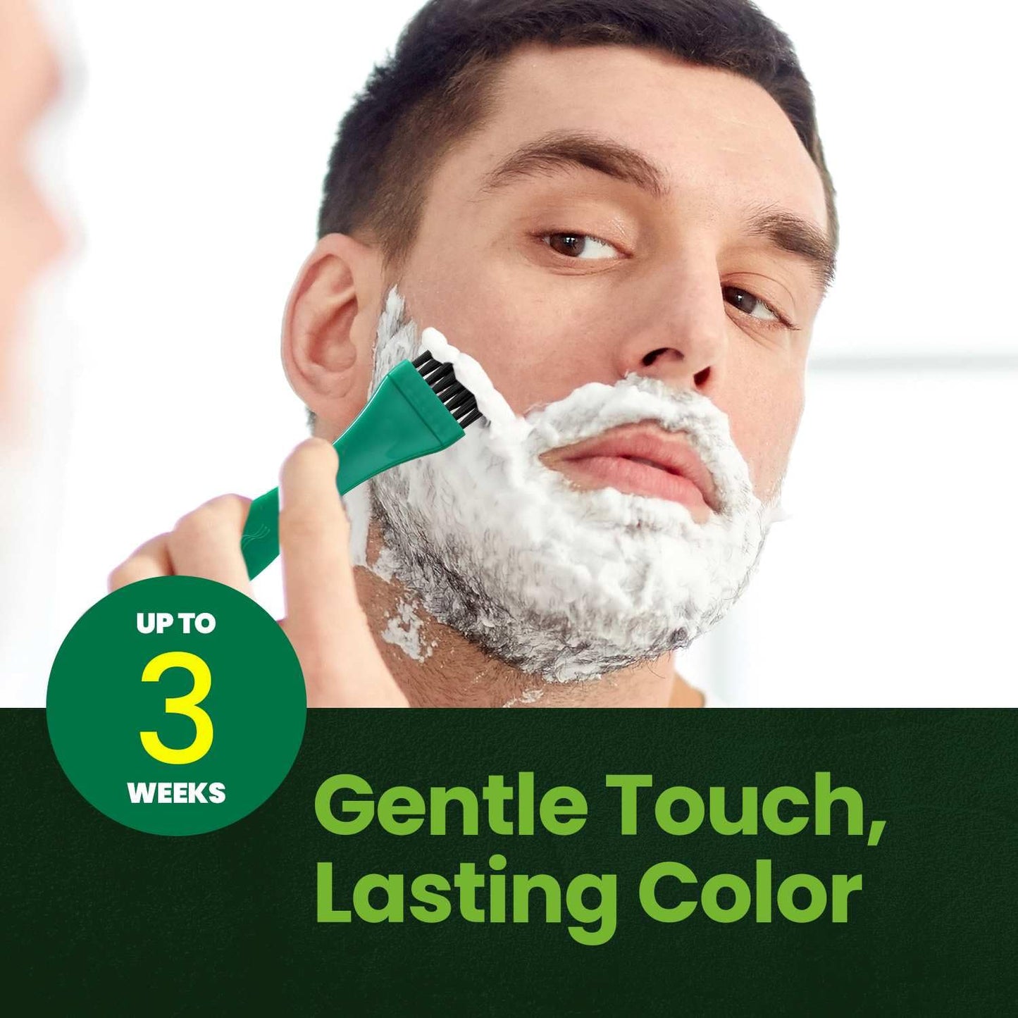 Herb For Men Mustache & Beard Dye (Dark Brown, 1 Pack), PPD-Free Ammonia-Free, Vegan with Natural Ingredients, Odorless, Gentle for Sensitive Skin, No Skin Irritation