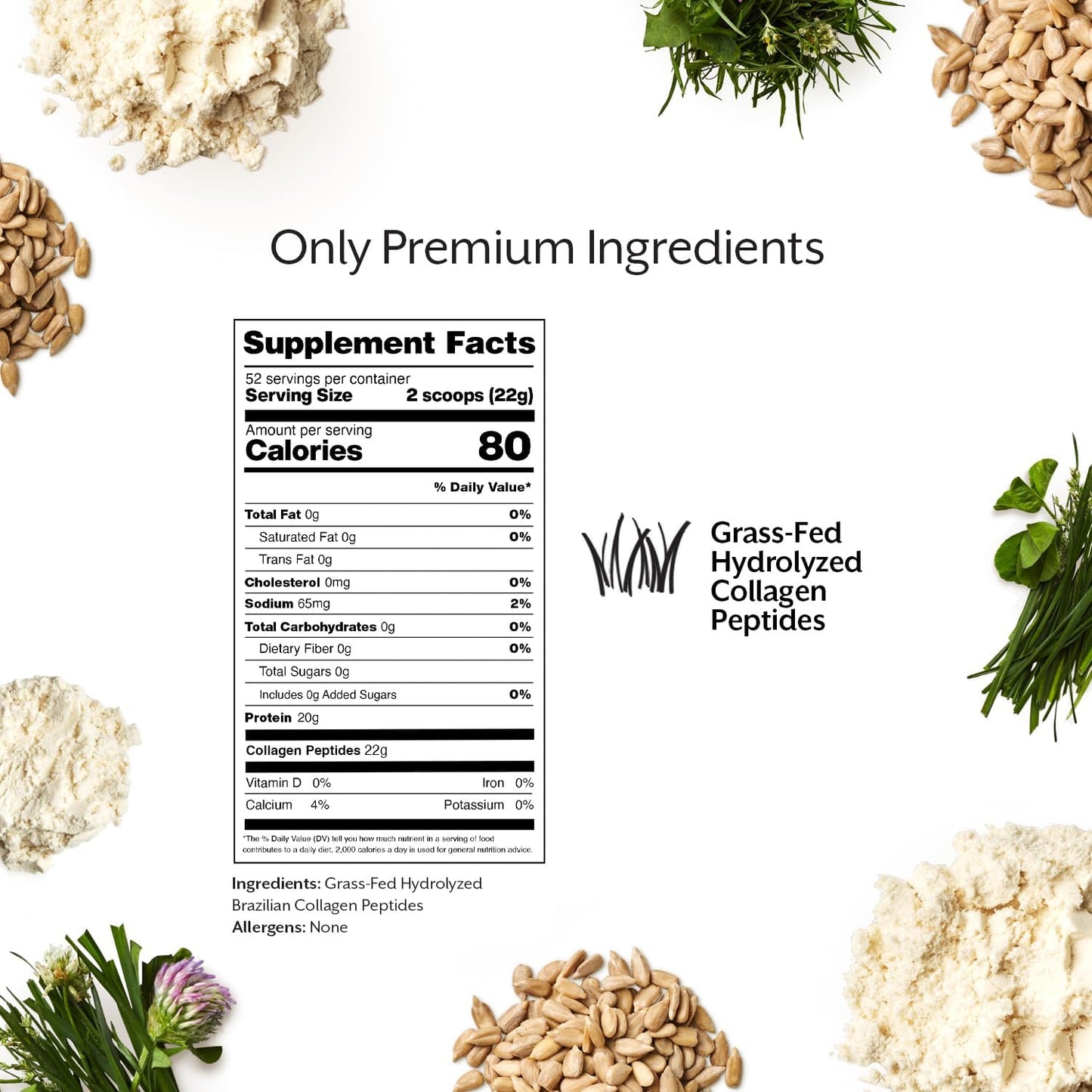 ProMix Nutrition Collagen Peptides, Unflavored - Hydrolyzed Collagen Protein Promotes Healthy Skin, Bones, Joints & Recovery Support - Add to Shakes, Smoothies, Beverages - 2.5 Pound