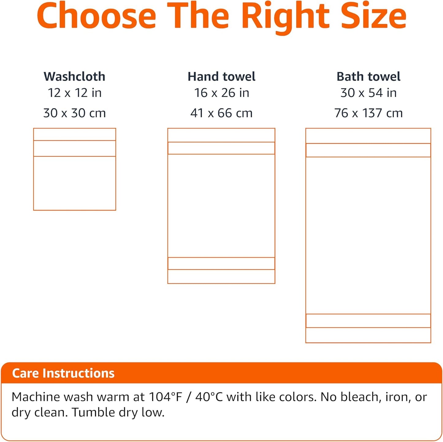 Amazon Basics Fade-Resistant 100% Cotton Hand Towel, 6 Pack, 16"x26", Blush Pink