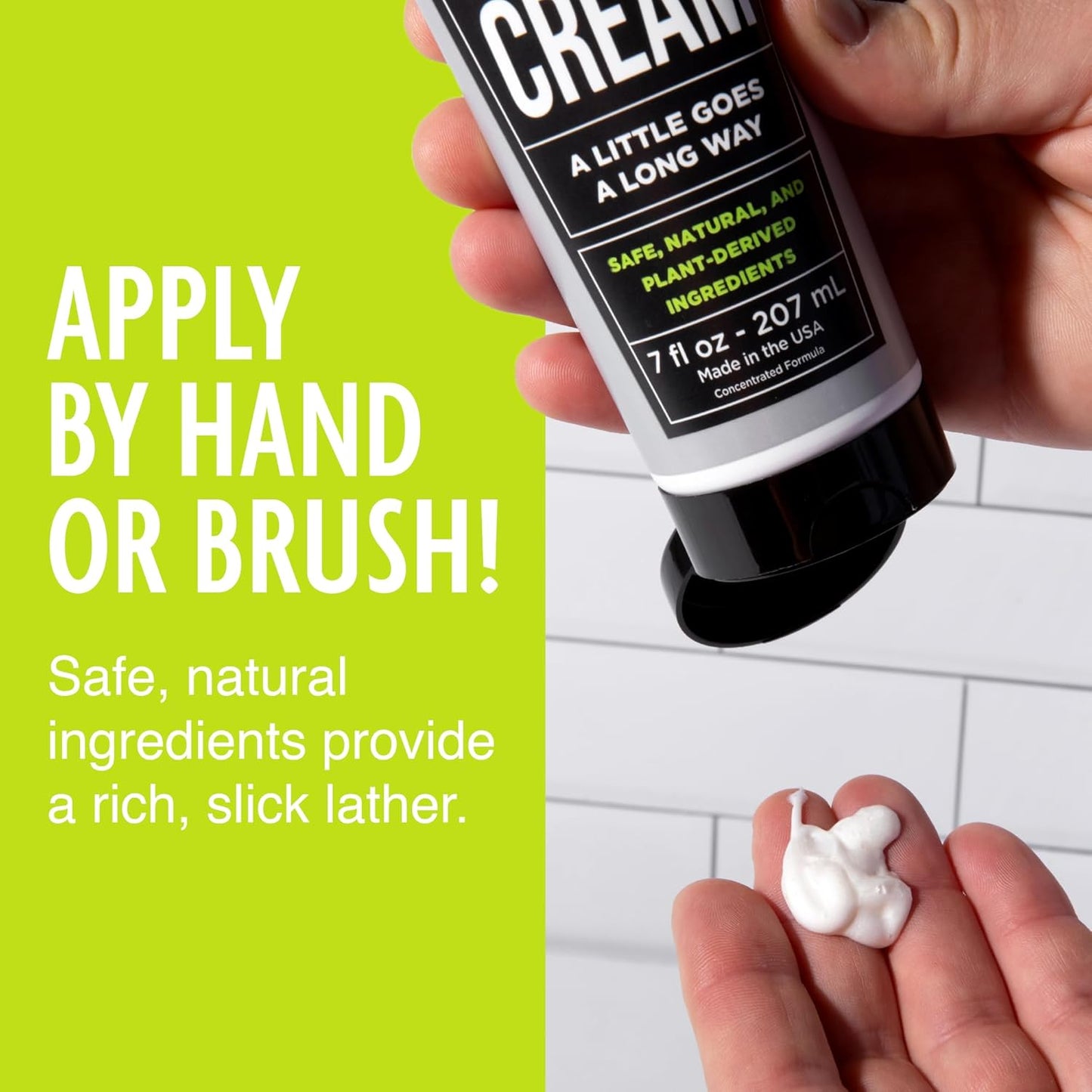 Pacific Shaving Company Natural Shaving Cream - Shea Butter + Vitamin E Shave Cream for Hydrated Sensitive Skin - Clean Formula for a Smooth, Anti-Redness + Irritation-Free Shave Cream (7 Oz, 3 Pack)