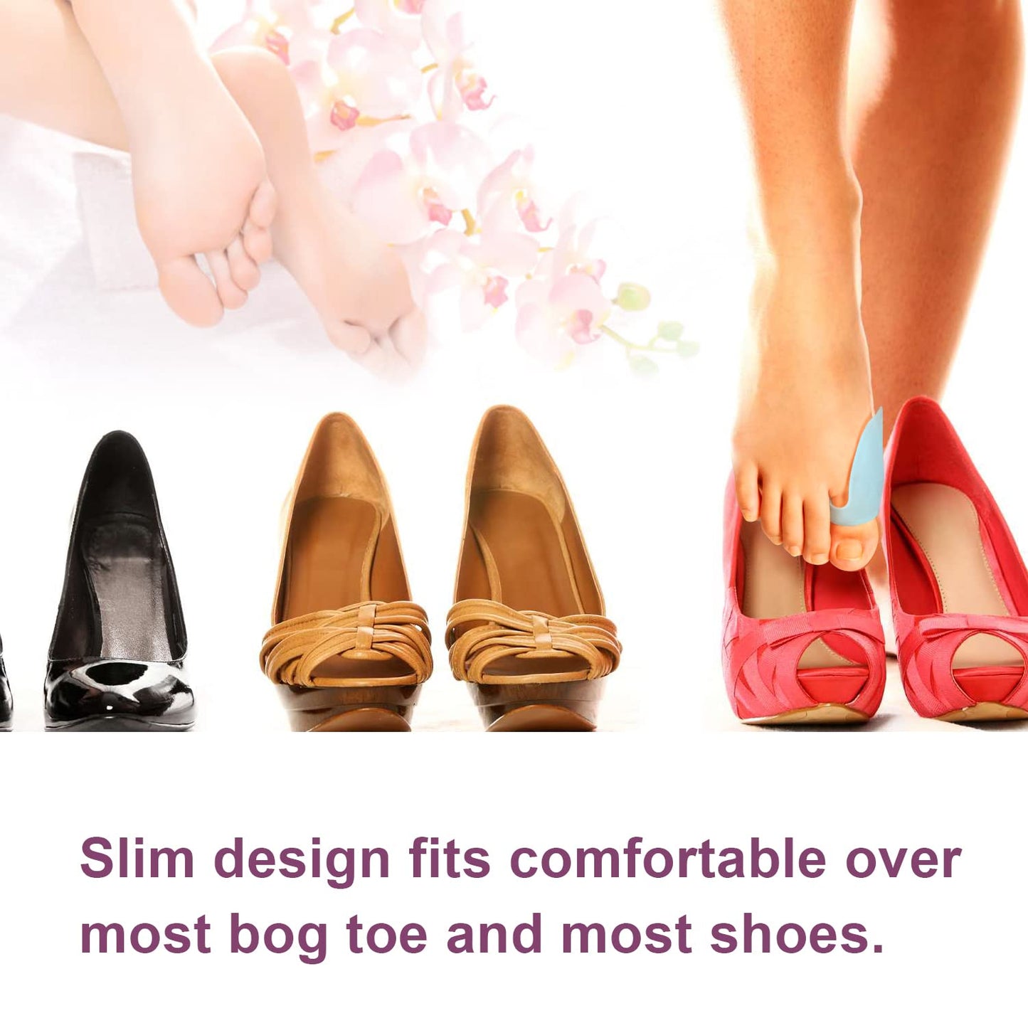 Gel Bunion Protector Shield, 12 Pack of Bunion Pads and Cushions, Bunion Guard for Big Toe, Relieve Foot Pain from Friction, Rubbing and Pressure (FSA or HSA Eligible) - Blue