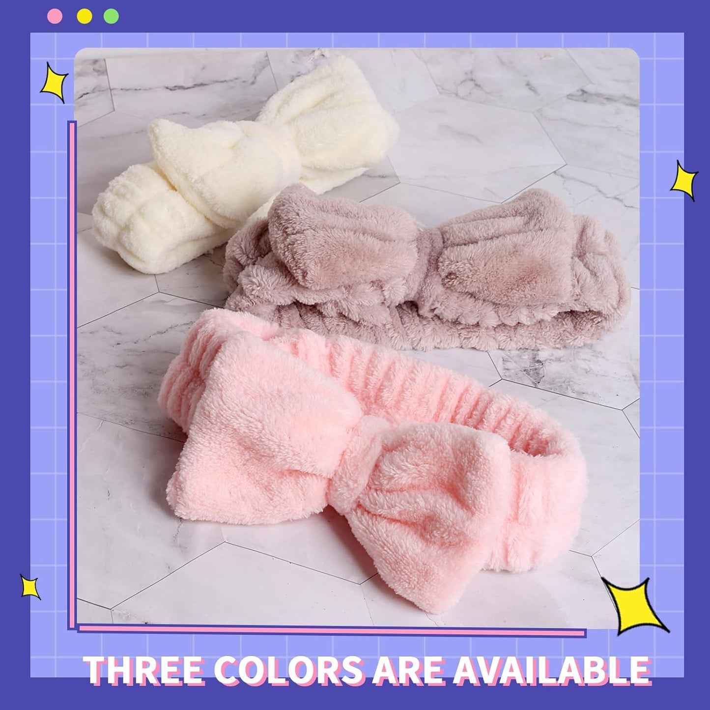 WSYUB Spa Headbands, Makeup Headbands,Bow Headband for Washing Face skincare headbands for women, Hair Bands