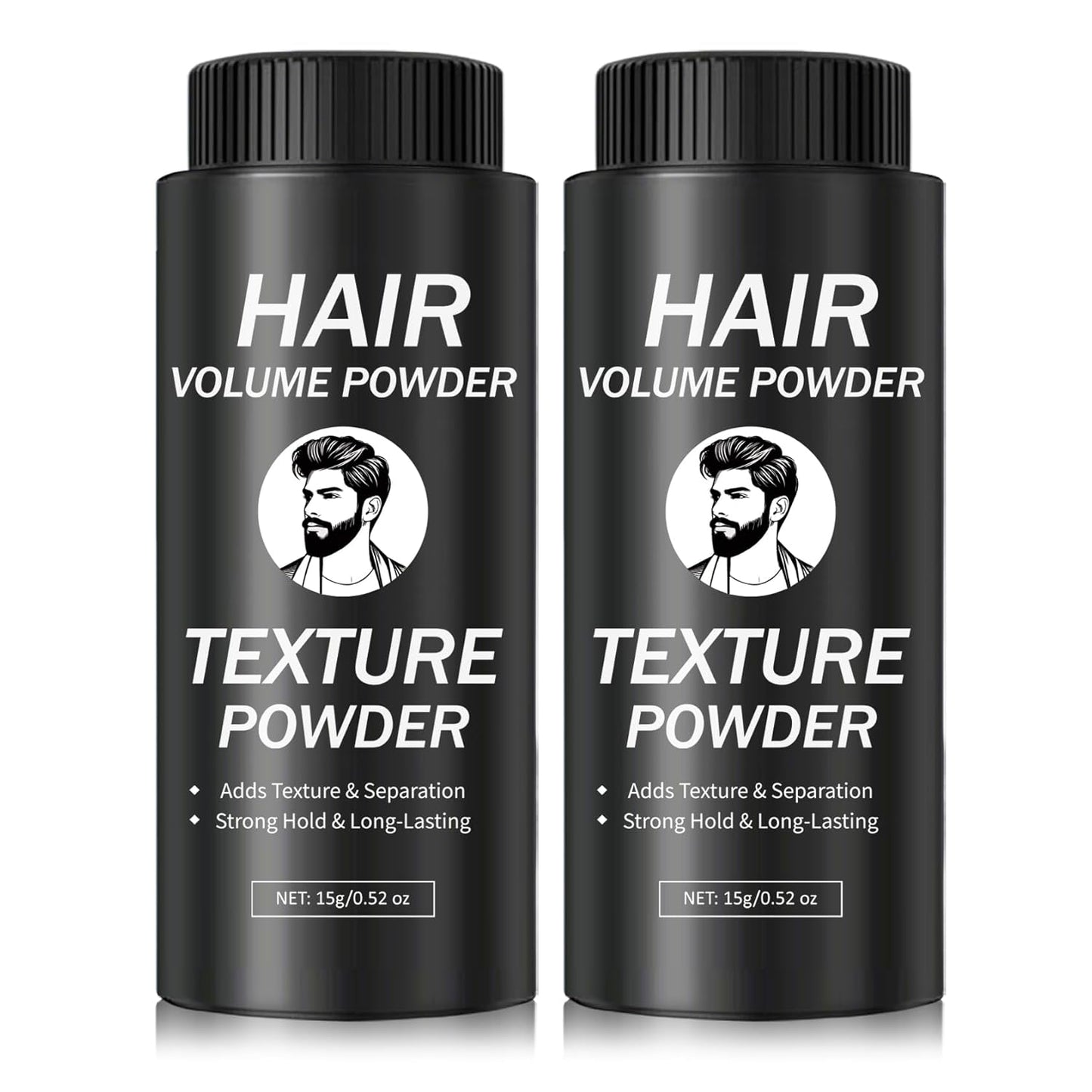 2PCS Hair Texture Styling Powder for Men & Women, Hair Texturizing & Volumizing Powder Add Instant Volume Long-Lasting Hold Non-Greasy Matte Finish for All Hair Types