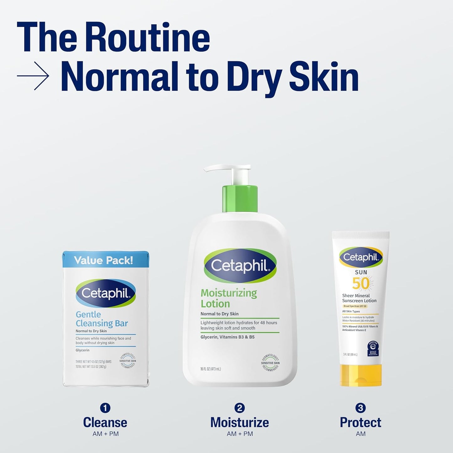 CETAPHIL Gentle Cleansing Bar, 4.5 oz Bar (Pack of 3), Nourishing Cleansing Bar For Dry, Sensitive Skin, Non-Comedogenic, Non-Irritating For Sensitive Skin