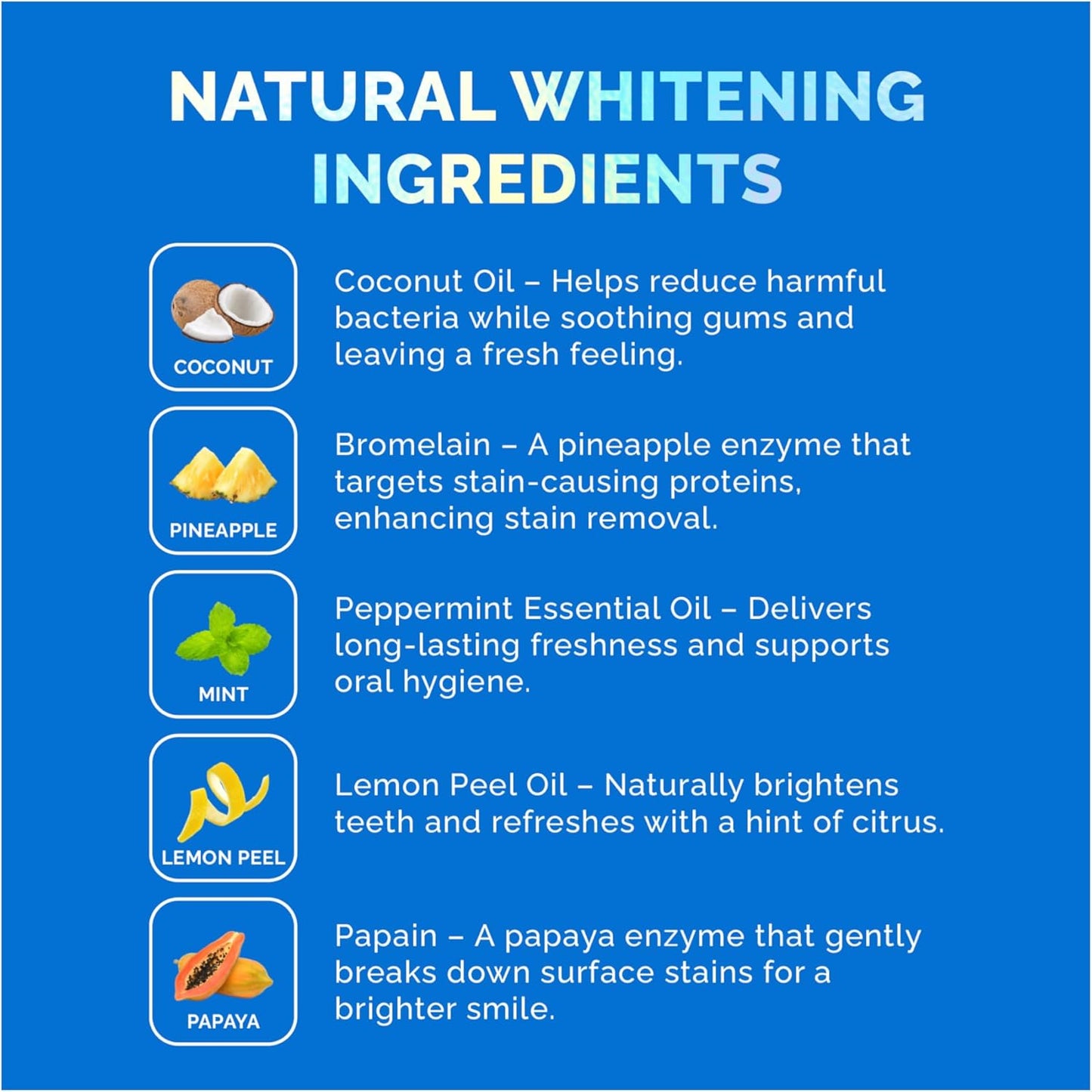 Whitening Strips for Sensitive Teeth – Enamel Safe, Peroxide-Free Coconut Teeth Whitening Strips with Natural Enzymes – Gentle White Stips for Sensitive Gums (28 Count (Pack of 1), Mint)