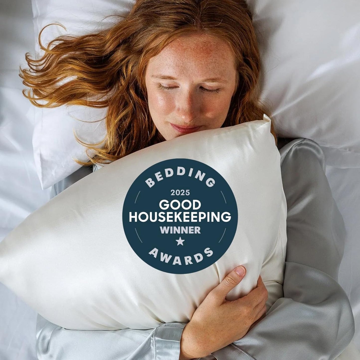 Fishers Finery 30mm 100% Pure Mulberry Silk Pillowcase Set, Quality Tested (Blue, Standard, 2 Pack)