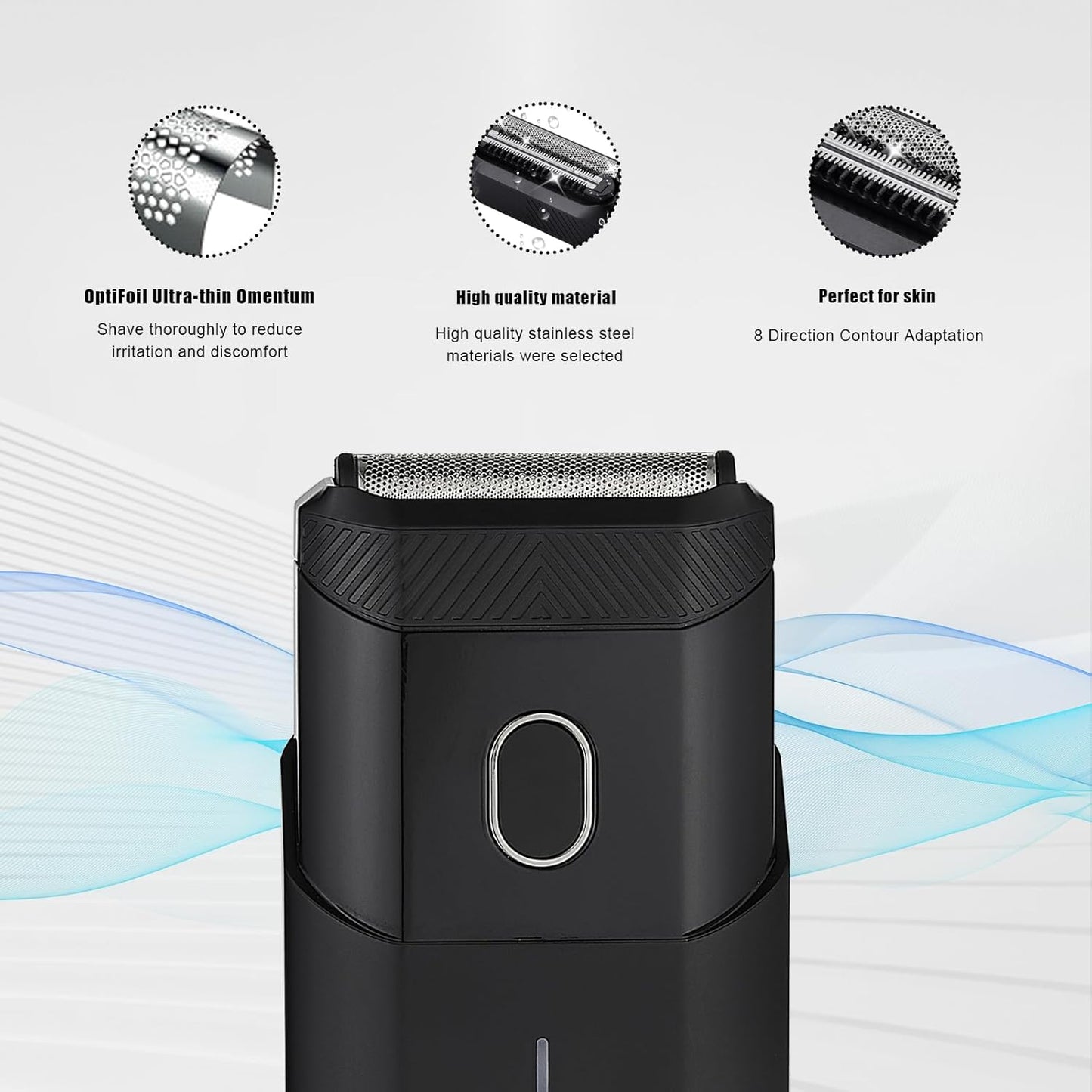 Shaver Replacement Blades compatible with Manscaped The Handyman Razor Blades for Portable Men’s Travel Facial Shaver Hair Groomer (2PACK)