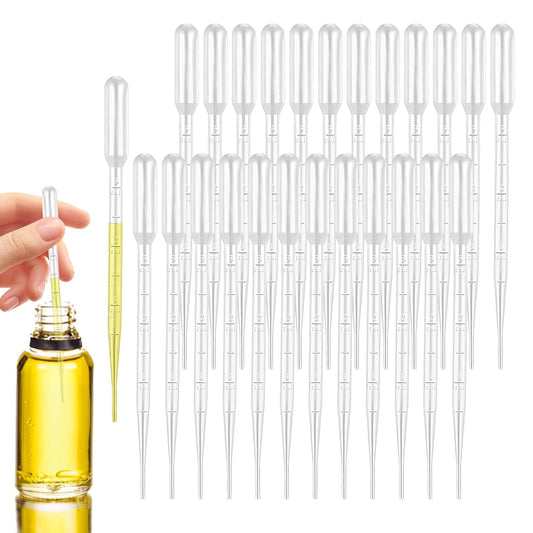 800Pcs Essential Oil Transfer Dropper Pipettes, 3ML Disposable Graduated Pipettes, Graduated Calibrated Lab Pipette for Scientific Experiment, Essential Oils, Make up Tool