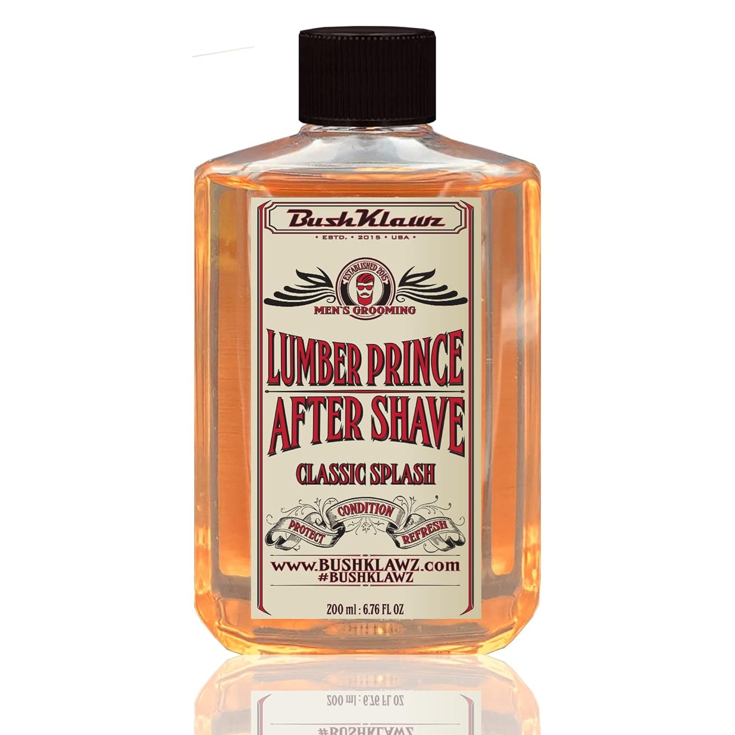 BushKlawz Classic Refreshing Cooling Soothing Barbershop After Shave Lotion Balm Toner Splash Lumber Prince Satisfy all Types of Viking Cannon Black Prime AfterShave Tonic Cologne