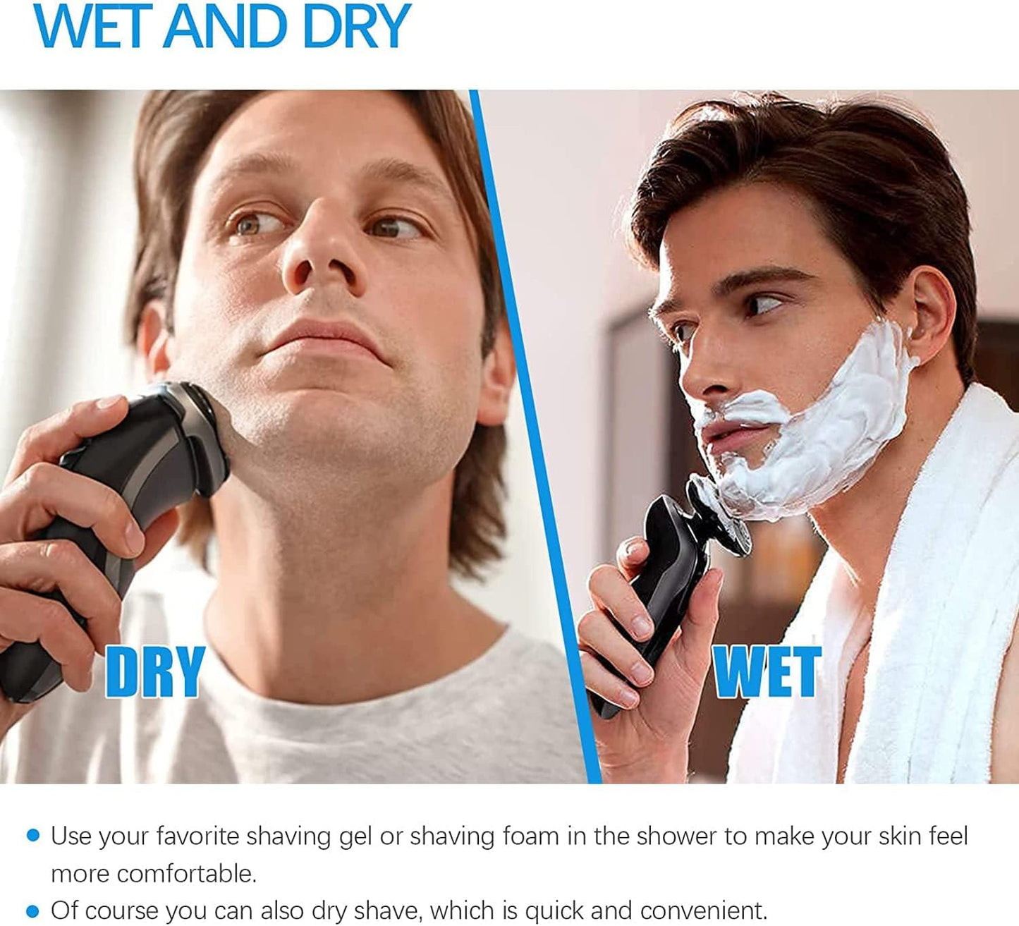 HQ8 Replacement Heads Compatible with Philips Norelco Aquatec Shaver, HQ8 Blades for Philips Norelco Aquatec Shavers Razor for PT720 PT730 AT880 At830 AT810, New Upgraded HQ8 Blades, 6 Pack