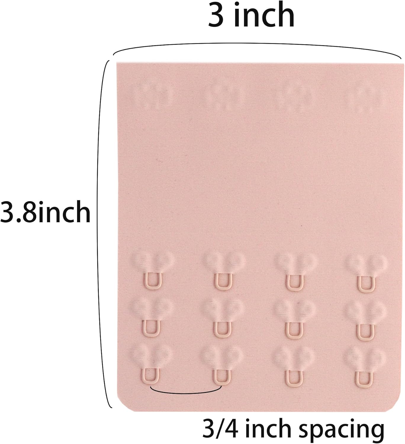 SAMGU Women's Soft Bra Extender 2 Hook / 3 Hooks / 4 Hooks Seamless Comfortable Bra Strap Extender Extension