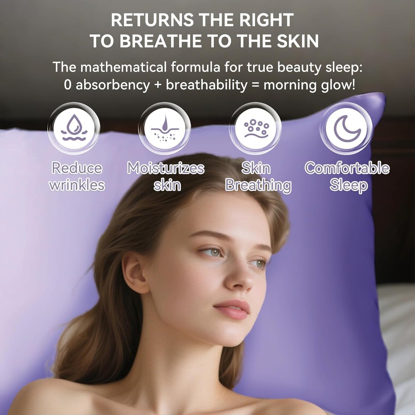 Tyfitb Satin Pillowcase Set for Hair & Skin Care – Cooling, Hypoallergenic, Anti-Frizz, Wrinkle-Free – Soft, Luxurious Pillowcases with Envelope Closure – 2-Pack, King Size 20x36, Gift-Ready