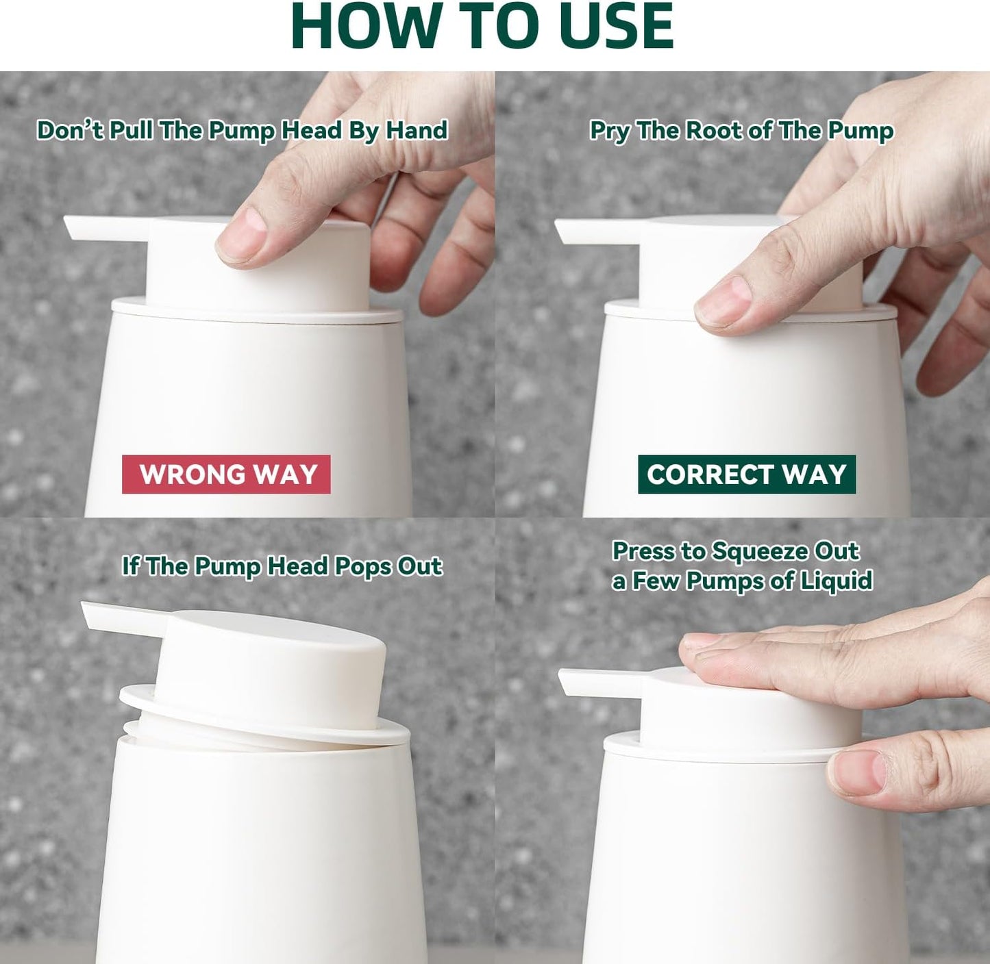 Black Foaming Soap Dispenser - Modern Ceramic Foam Hand Soap Dispenser Bathroom, 12 Oz Facial Cleanser Dispenser Bottle with Foam Pump, Refillable Wash Dish Dispenser for Kitchen