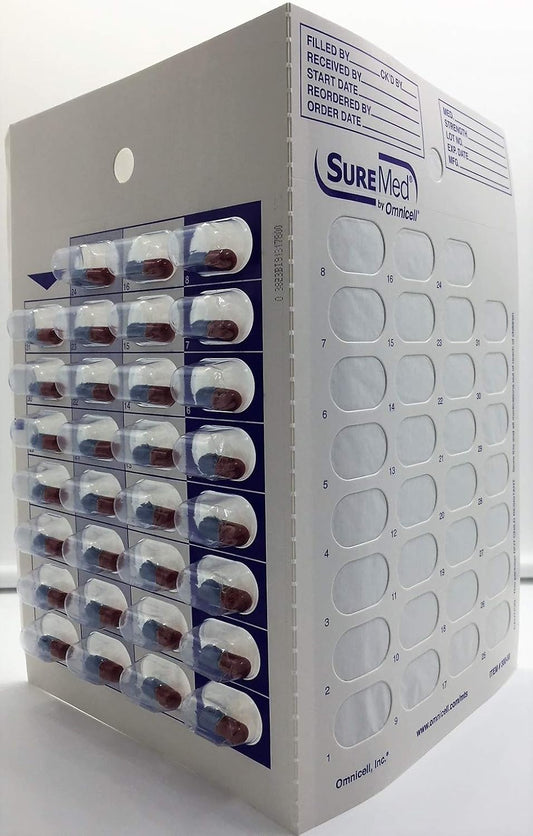 96 Cards 96 Blisters for 31 Day Monthly Cold Seal Pill Storage, Summer Camps, Pharmacists, Cargivers (96)