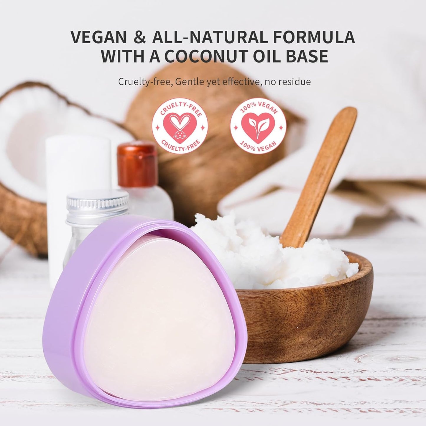 Docolor Makeup Brushes Cleaner Set Solid Soap Cleanser with Color Removal Sponge, Makeup Brush Cleaner Mat Brushes Shampoo for Cleaning Makeup Sponges, Brushes & Applicators Vegan (coconut oil)