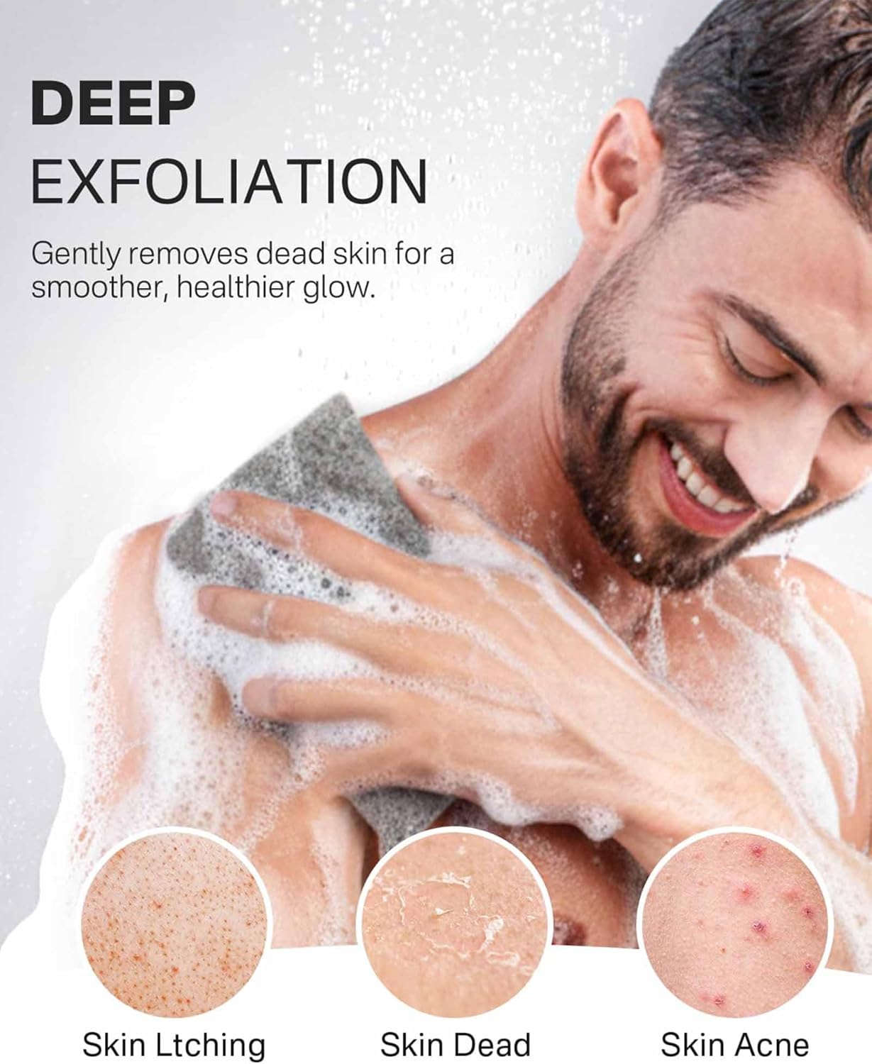 Yiclick Soap Savers for Bar Soap, Soap Bags for Soap Bars, Soap Loofah Pouch, Bar Soap Holder for Shower Bath, Soap Loofah Sponge, Soap Mesh Net Sock Exfoliating Body Scrubber Washcloth Cloth